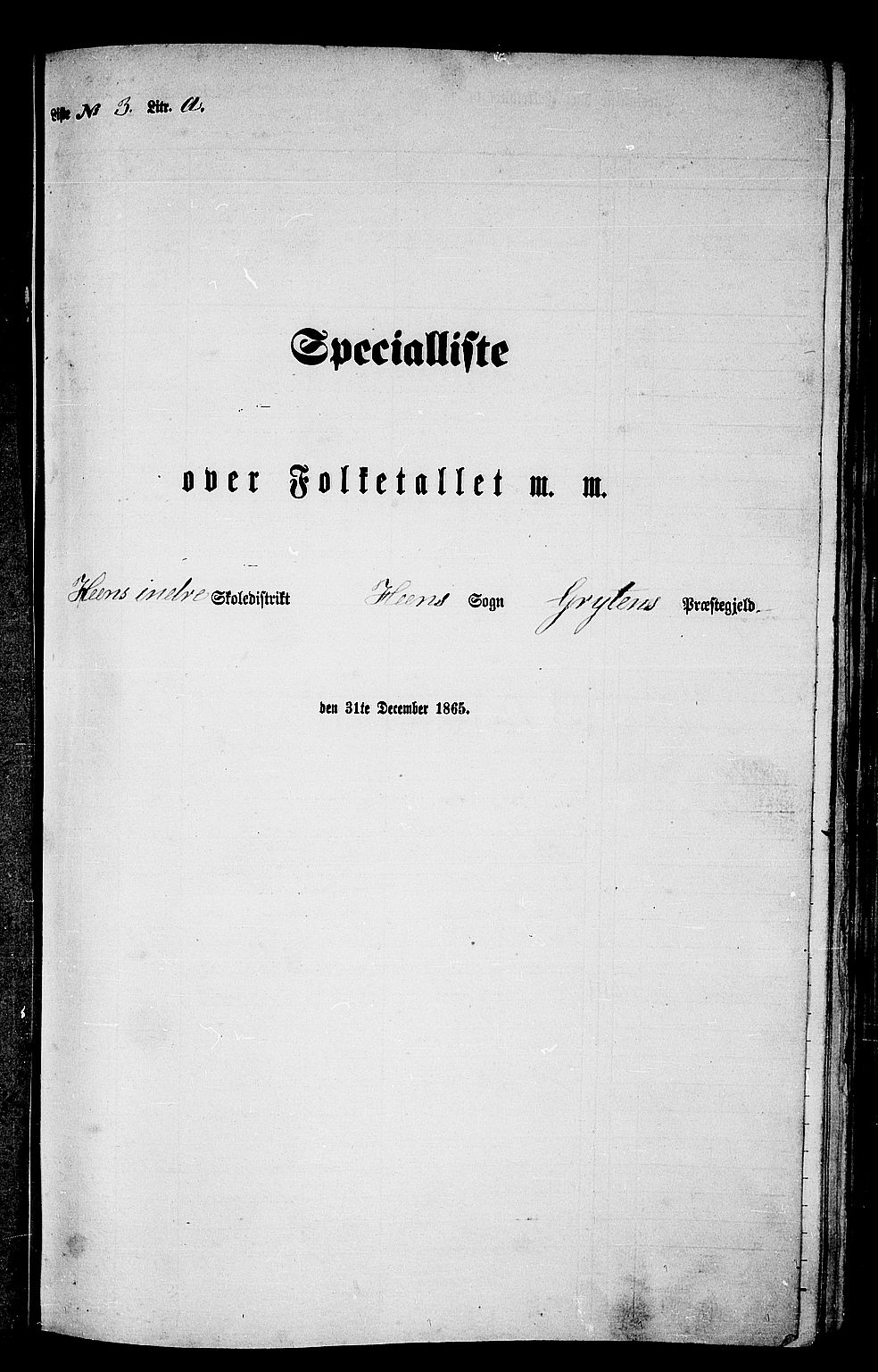 RA, Folketelling 1865 for 1539P Grytten prestegjeld, 1865, s. 46