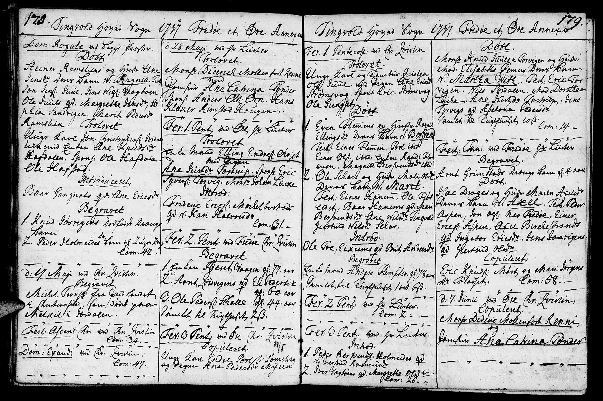 Ministerialprotokoller, klokkerbøker og fødselsregistre - Møre og Romsdal, AV/SAT-A-1454/586/L0979: Ministerialbok nr. 586A05, 1751-1776, s. 178-179