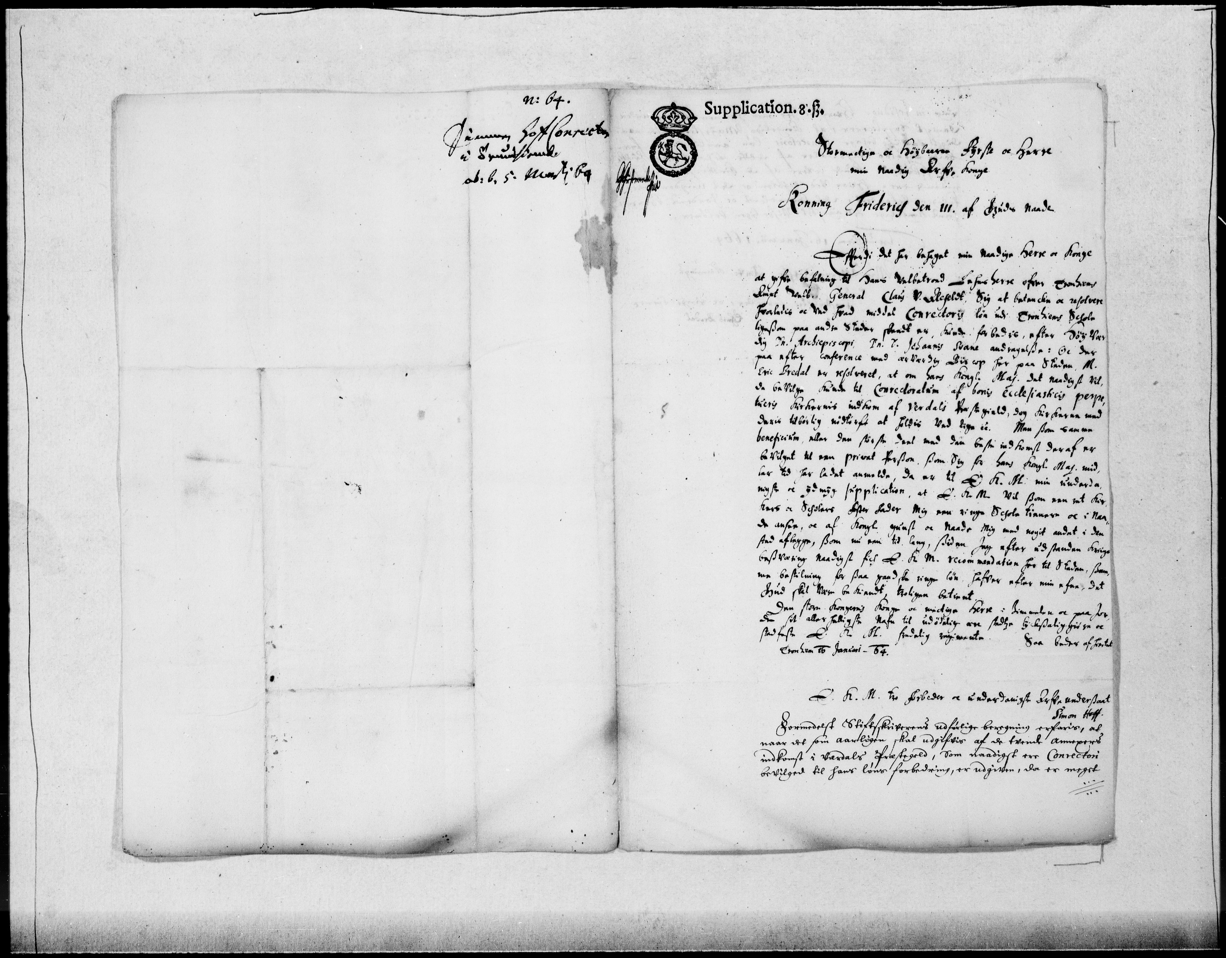 Danske Kanselli 1572-1799, AV/RA-EA-3023/F/Fc/Fcc/Fcca/L0023: Norske innlegg 1572-1799, 1662-1664, s. 299