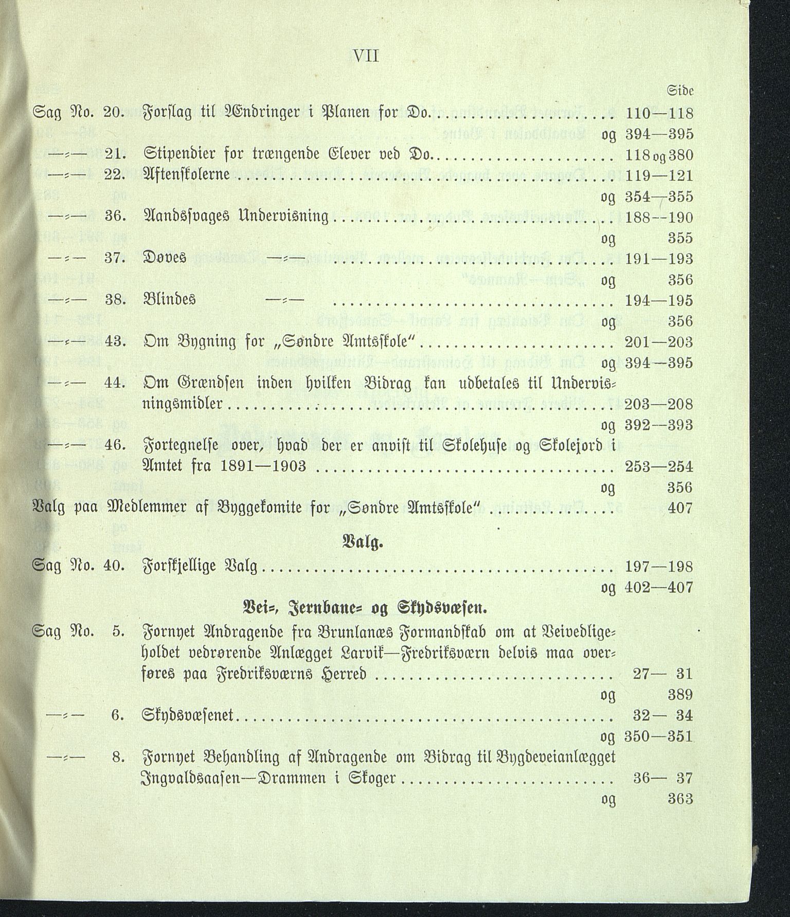 Vestfold fylkeskommune. Fylkestinget, VEMU/A-1315/A/Ab/Abb/L0050: Fylkestingsforhandlinger, 1903