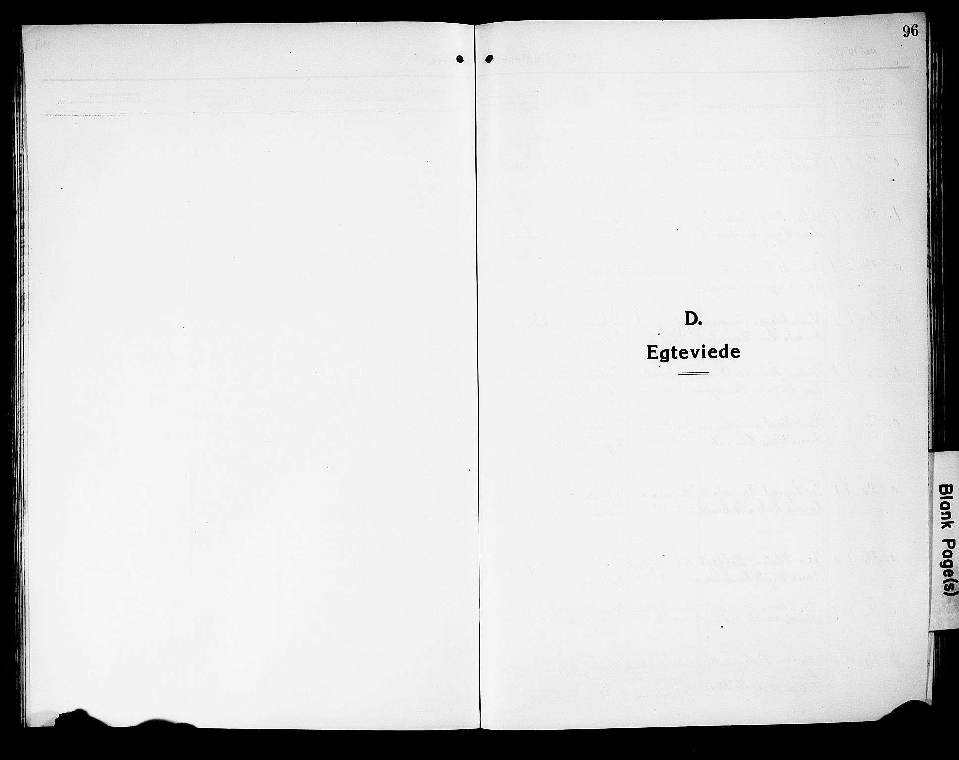 Fiskum kirkebøker, SAKO/A-15/G/Ga/L0006: Klokkerbok nr. 6, 1913-1927, s. 96