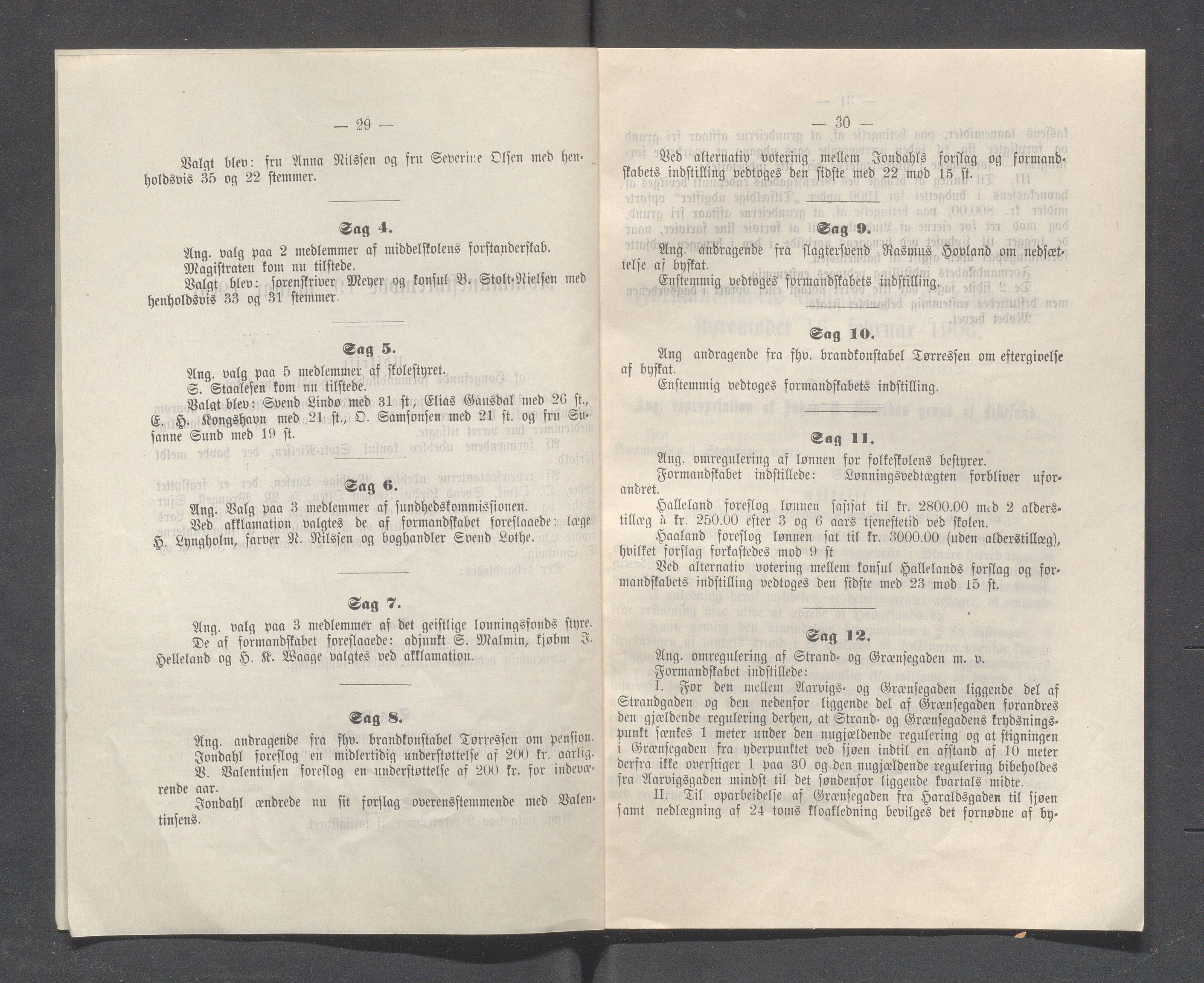 Haugesund kommune - Formannskapet og Bystyret, IKAR/A-740/A/Abb/L0001: Bystyreforhandlinger, 1889-1907, s. 739