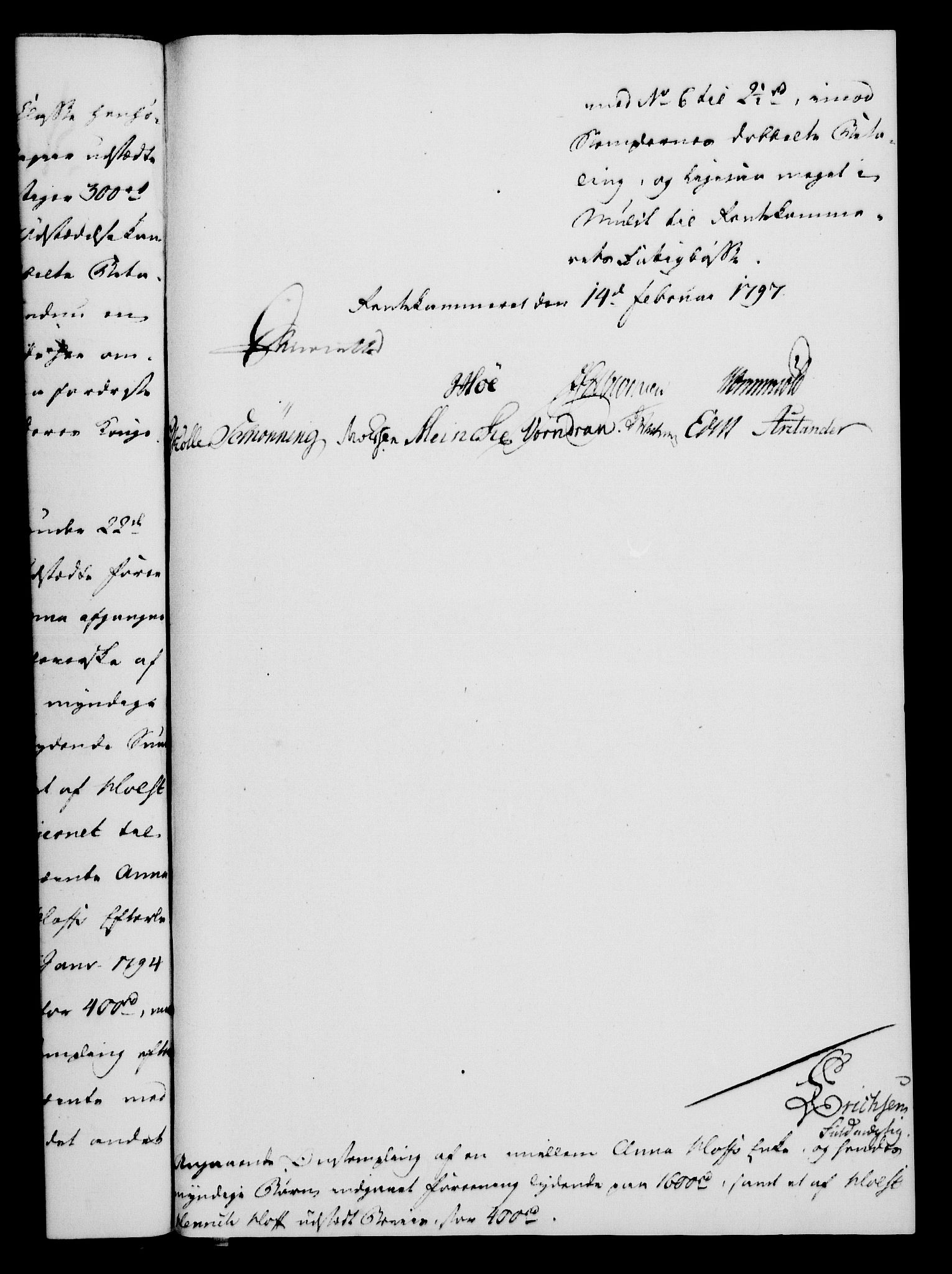 Rentekammeret, Kammerkanselliet, RA/EA-3111/G/Gf/Gfa/L0079: Norsk relasjons- og resolusjonsprotokoll (merket RK 52.79), 1797, s. 89
