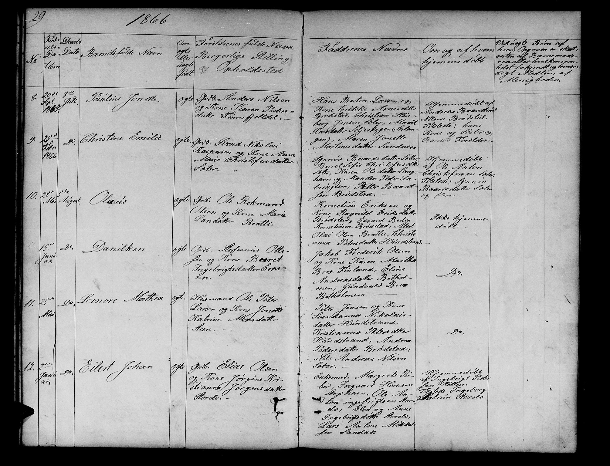 Tranøy sokneprestkontor, AV/SATØ-S-1313/I/Ia/Iab/L0012klokker: Klokkerbok nr. 12, 1859-1874, s. 29