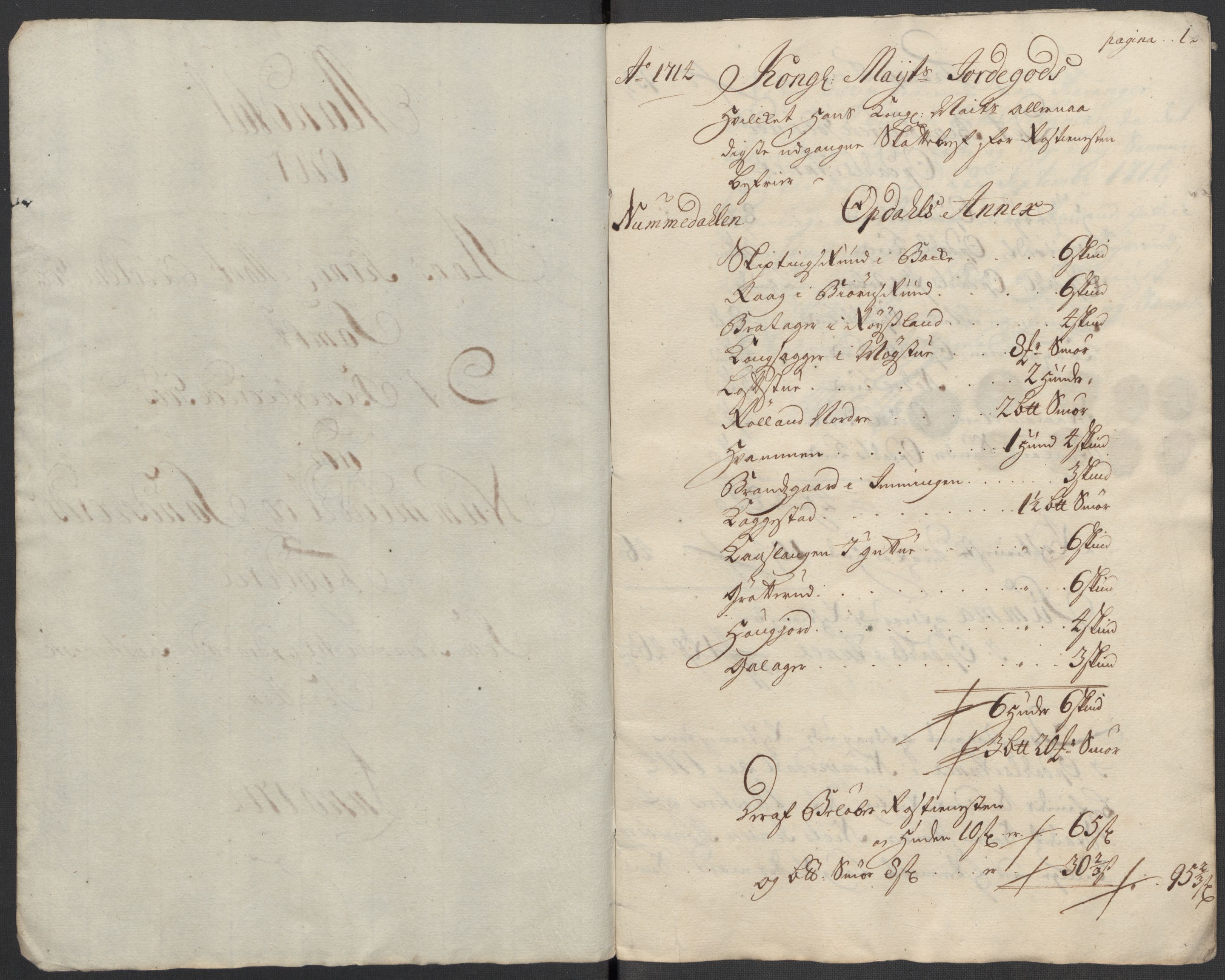 Rentekammeret inntil 1814, Reviderte regnskaper, Fogderegnskap, RA/EA-4092/R24/L1590: Fogderegnskap Numedal og Sandsvær, 1714, s. 58