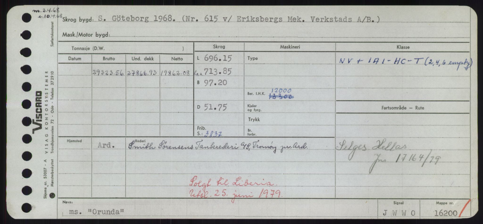 Sjøfartsdirektoratet med forløpere, Skipsmålingen, RA/S-1627/H/Hd/L0028: Fartøy, O, s. 375