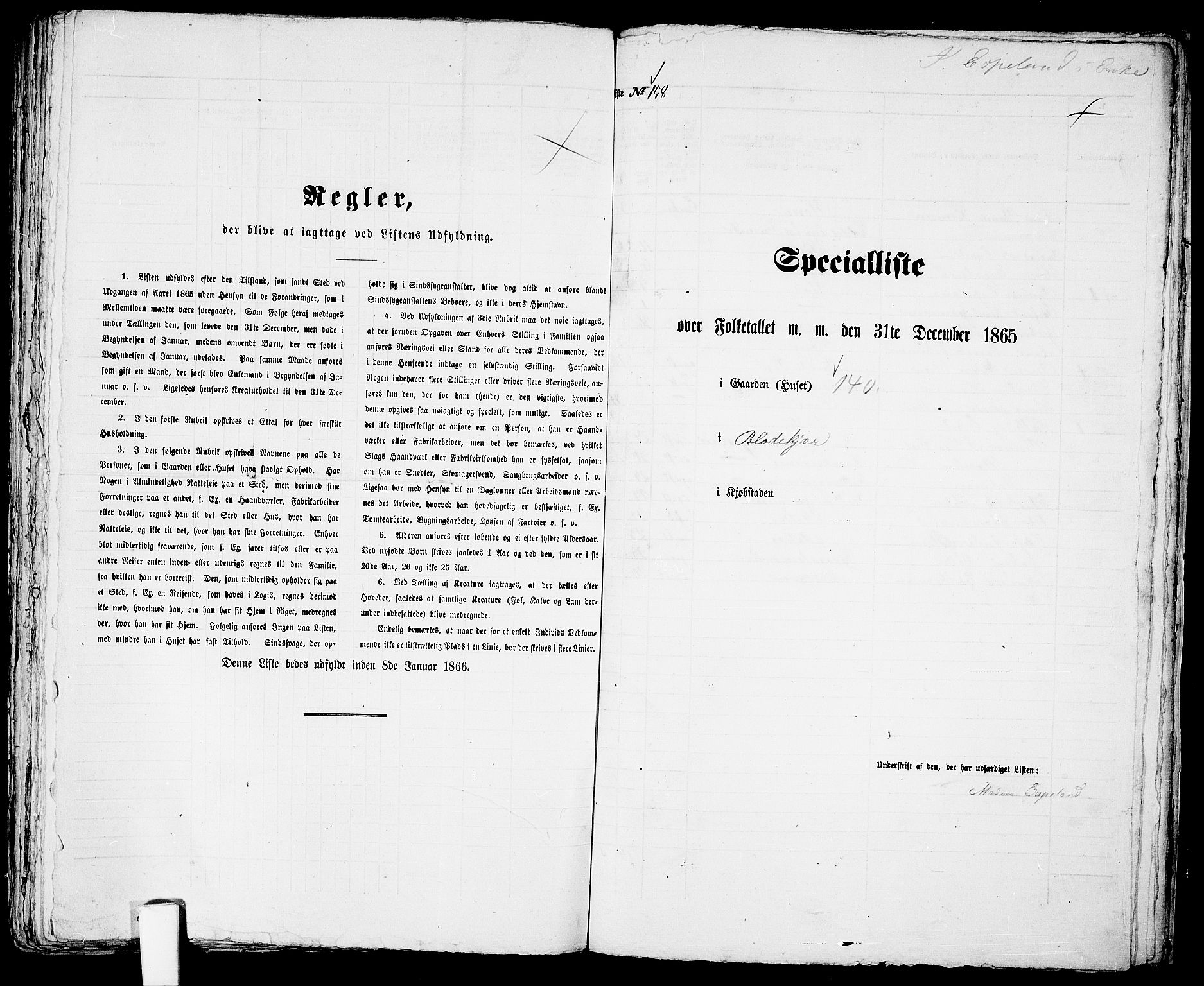 RA, Folketelling 1865 for 0903P Arendal prestegjeld, 1865, s. 321