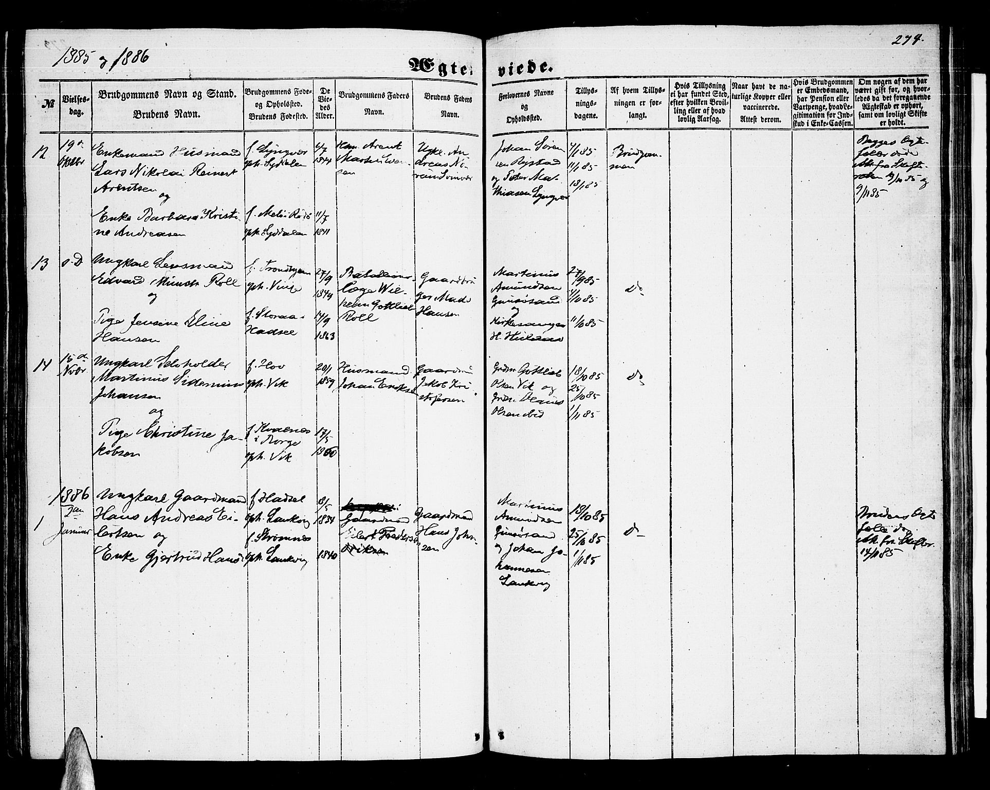 Ministerialprotokoller, klokkerbøker og fødselsregistre - Nordland, AV/SAT-A-1459/876/L1102: Klokkerbok nr. 876C01, 1852-1886, s. 273