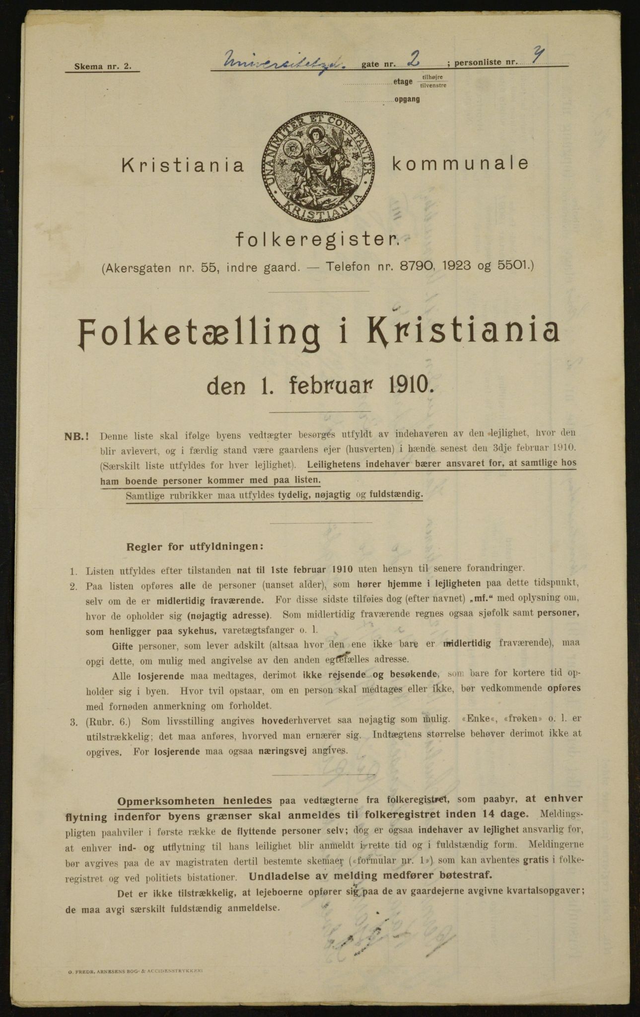 OBA, Kommunal folketelling 1.2.1910 for Kristiania, 1910, s. 113671