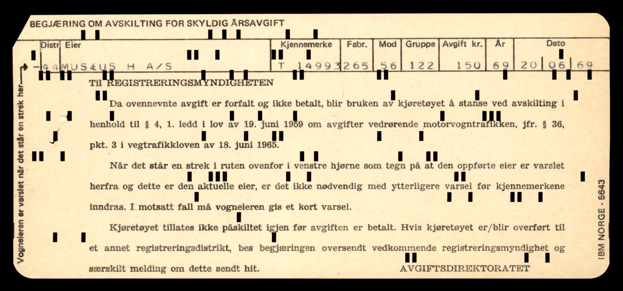 Møre og Romsdal vegkontor - Ålesund trafikkstasjon, AV/SAT-A-4099/F/Fe/L0049: Registreringskort for kjøretøy T 14864 - T 18613, 1927-1998, s. 3105