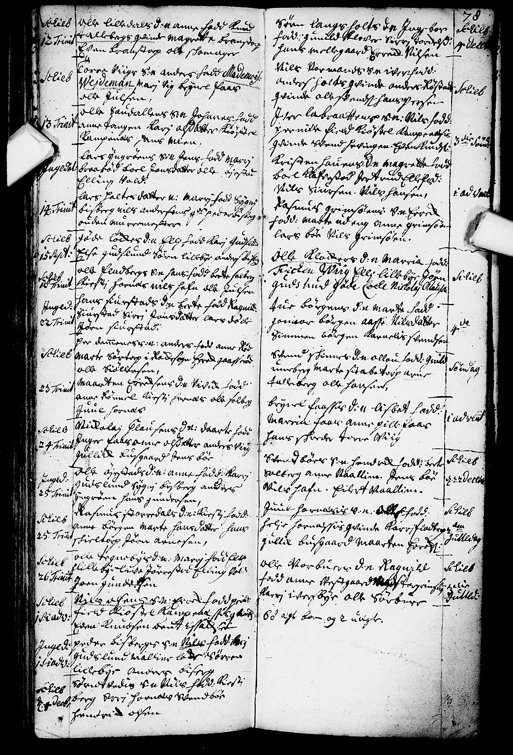 Skjeberg prestekontor Kirkebøker, AV/SAO-A-10923/F/Fa/L0001: Ministerialbok nr. I 1, 1702-1725, s. 78