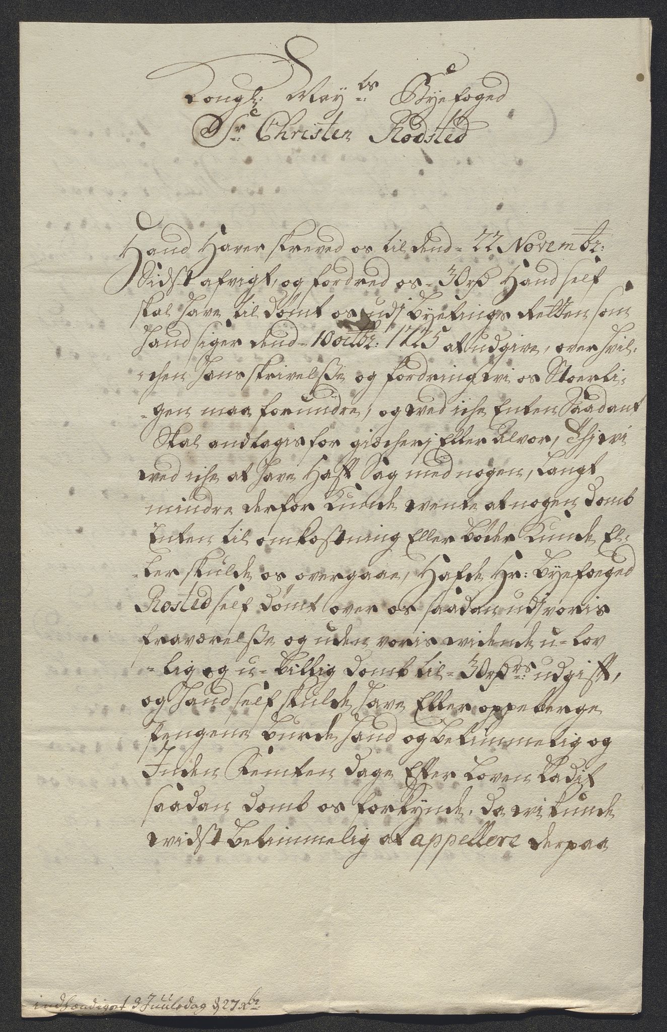 Rentekammeret inntil 1814, Reviderte regnskaper, Byregnskaper, AV/RA-EA-4066/R/Rm/L0286: [M19] Sikt og sakefall, 1719-1727, s. 494