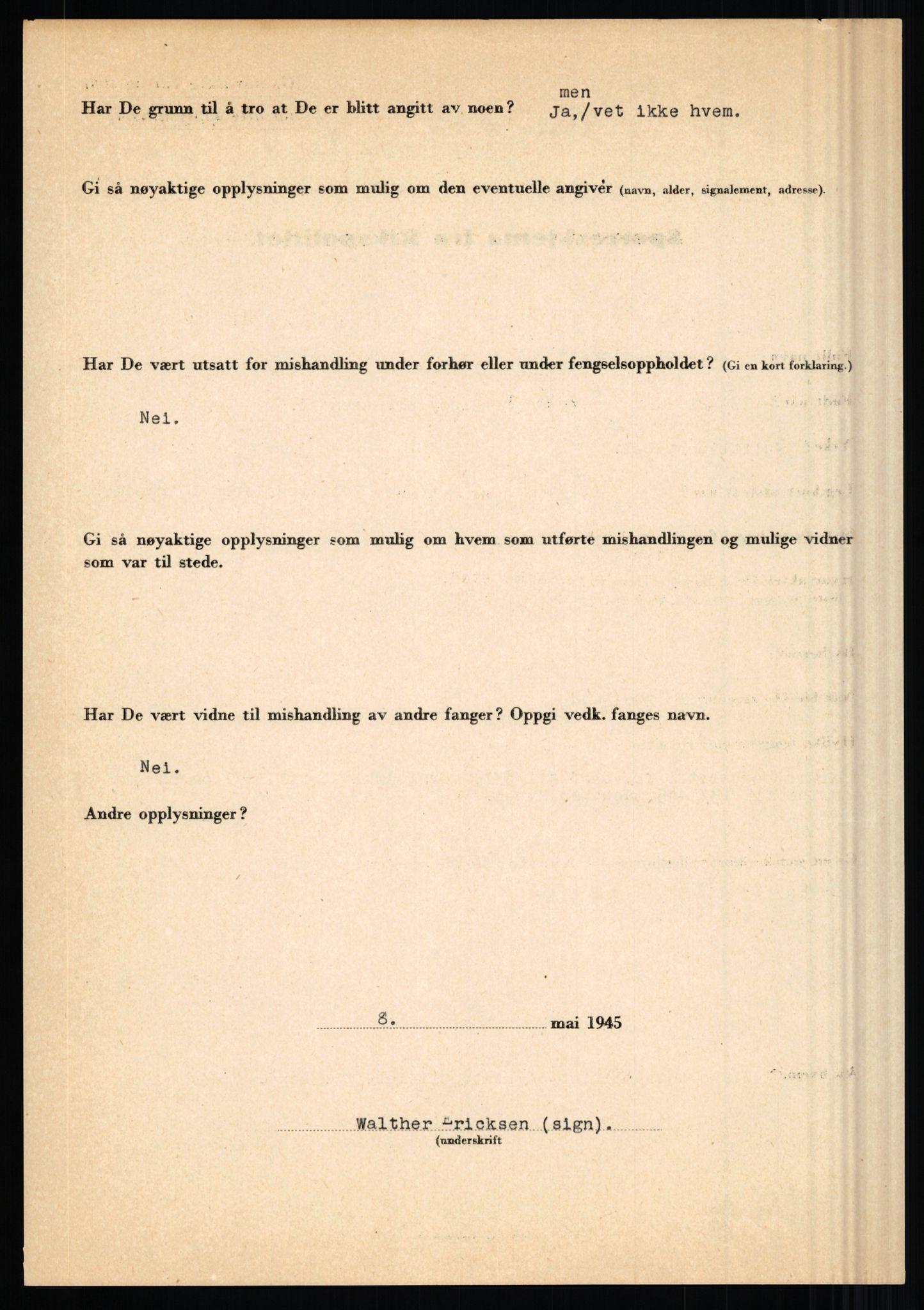 Rikspolitisjefen, AV/RA-S-1560/L/L0004: Eriksen, Alf - Geving, Øivind, 1940-1945, s. 152