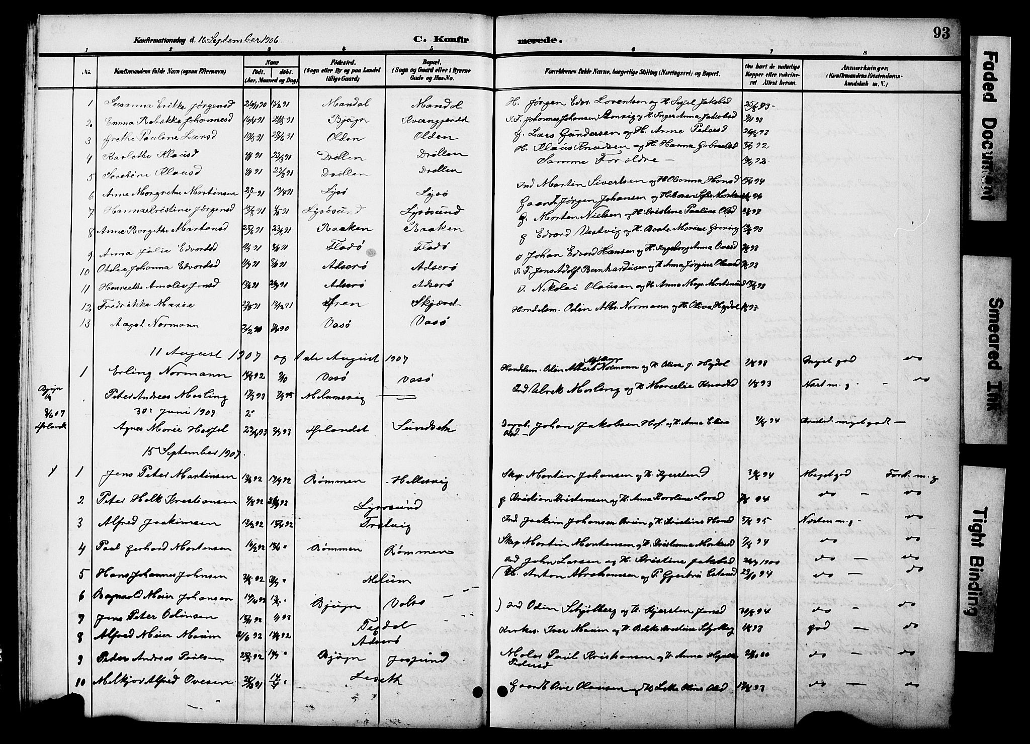 Ministerialprotokoller, klokkerbøker og fødselsregistre - Sør-Trøndelag, SAT/A-1456/654/L0666: Klokkerbok nr. 654C02, 1901-1925, s. 93