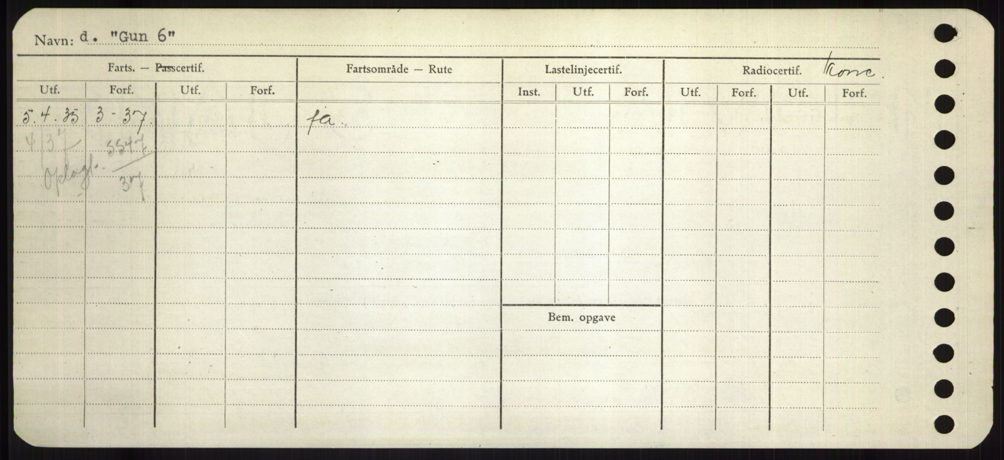 Sjøfartsdirektoratet med forløpere, Skipsmålingen, RA/S-1627/H/Hd/L0013: Fartøy, Gne-Gås, s. 414