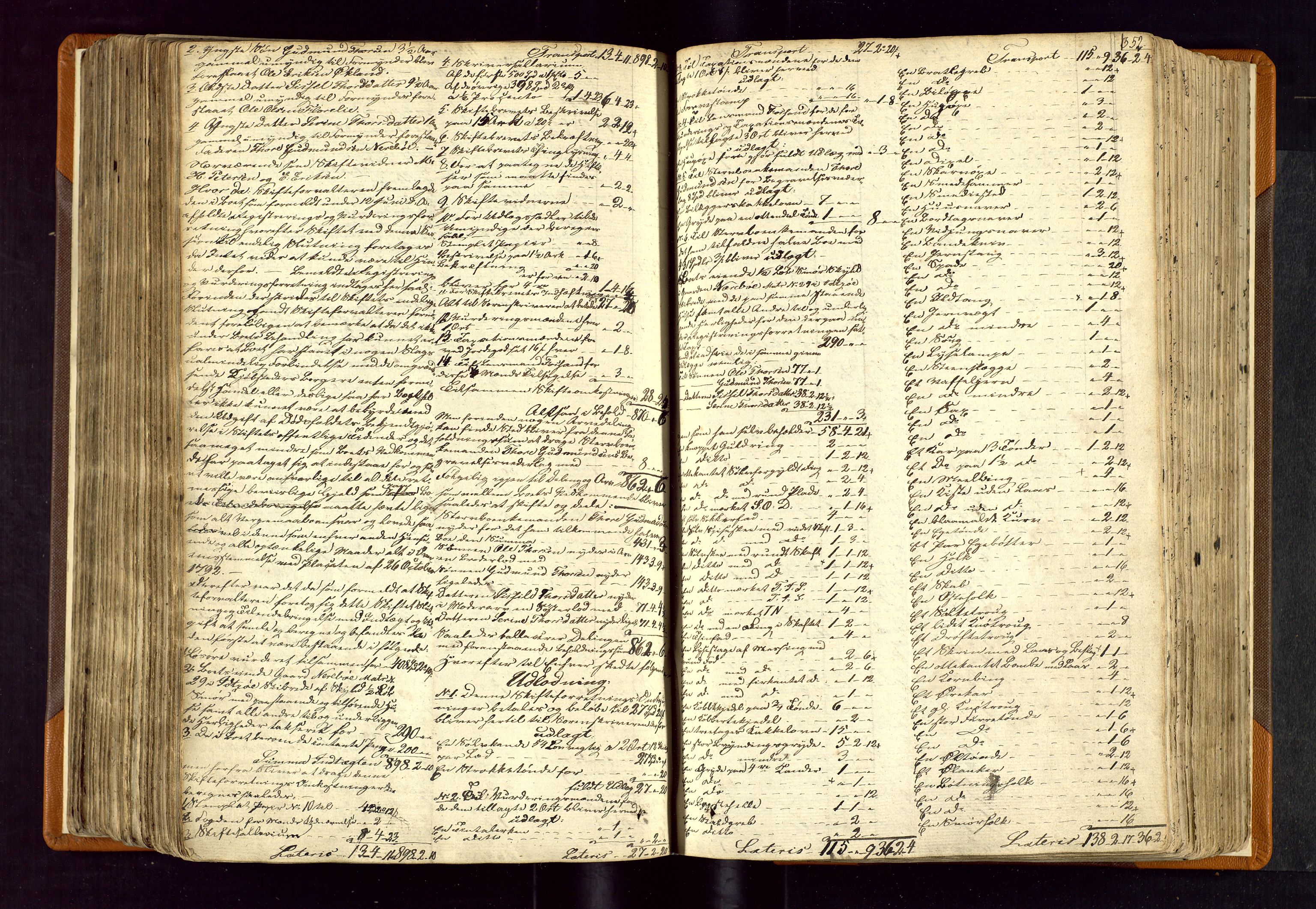 Karmsund sorenskriveri, AV/SAST-A-100311/01/IV/IVDBB/L0001: SKIFTEPROTOKOLL HESBY BC 1, 1831-1856, s. 351b-352a