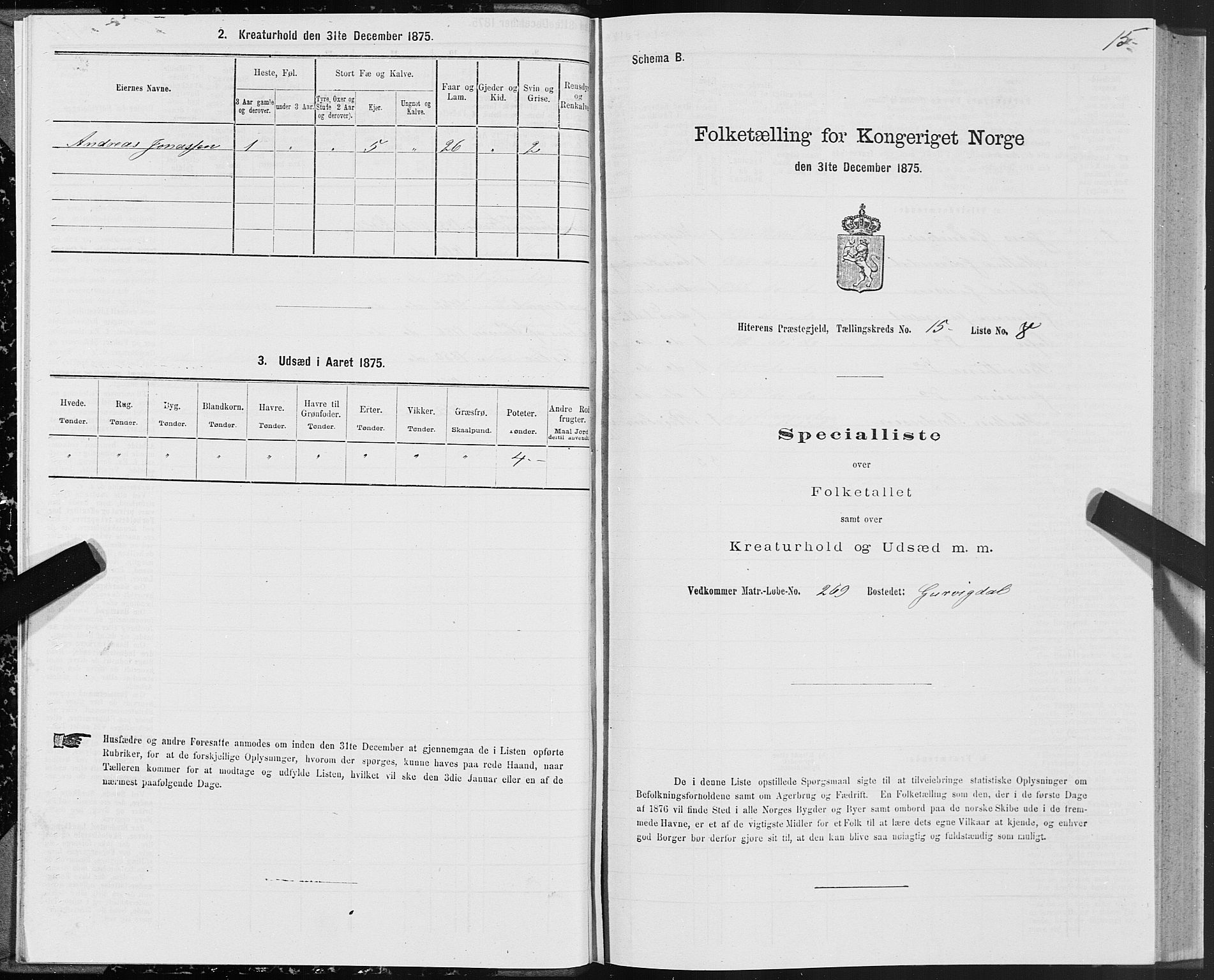 SAT, Folketelling 1875 for 1617P Hitra prestegjeld, 1875, s. 8015