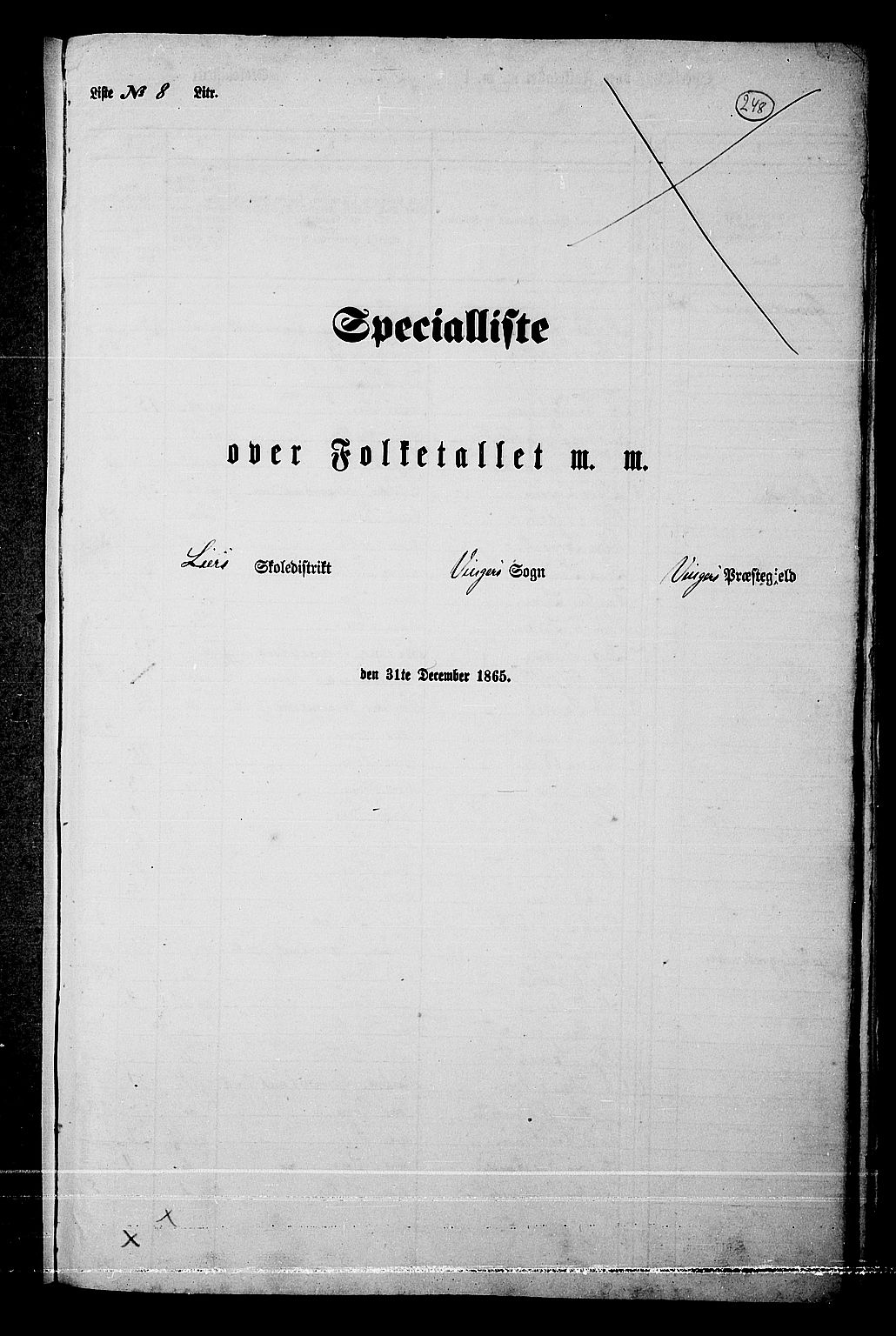 RA, Folketelling 1865 for 0421L Vinger prestegjeld, Vinger sokn og Austmarka sokn, 1865, s. 224