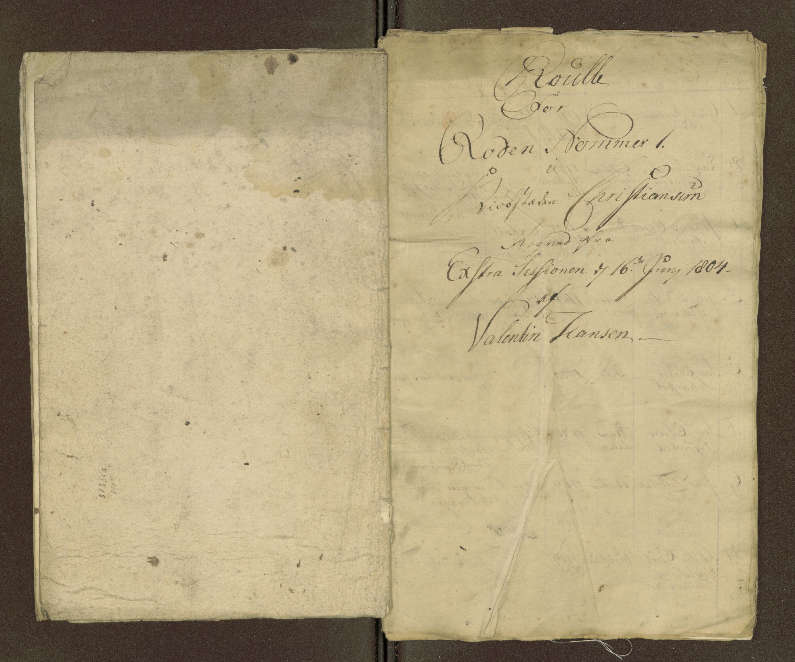 Sjøinnrulleringen - Trondhjemske distrikt, AV/SAT-A-5121/01/L0036/0003: -- / Ungdomsrulle for Kristiansund krets, 1804-1819, s. 23