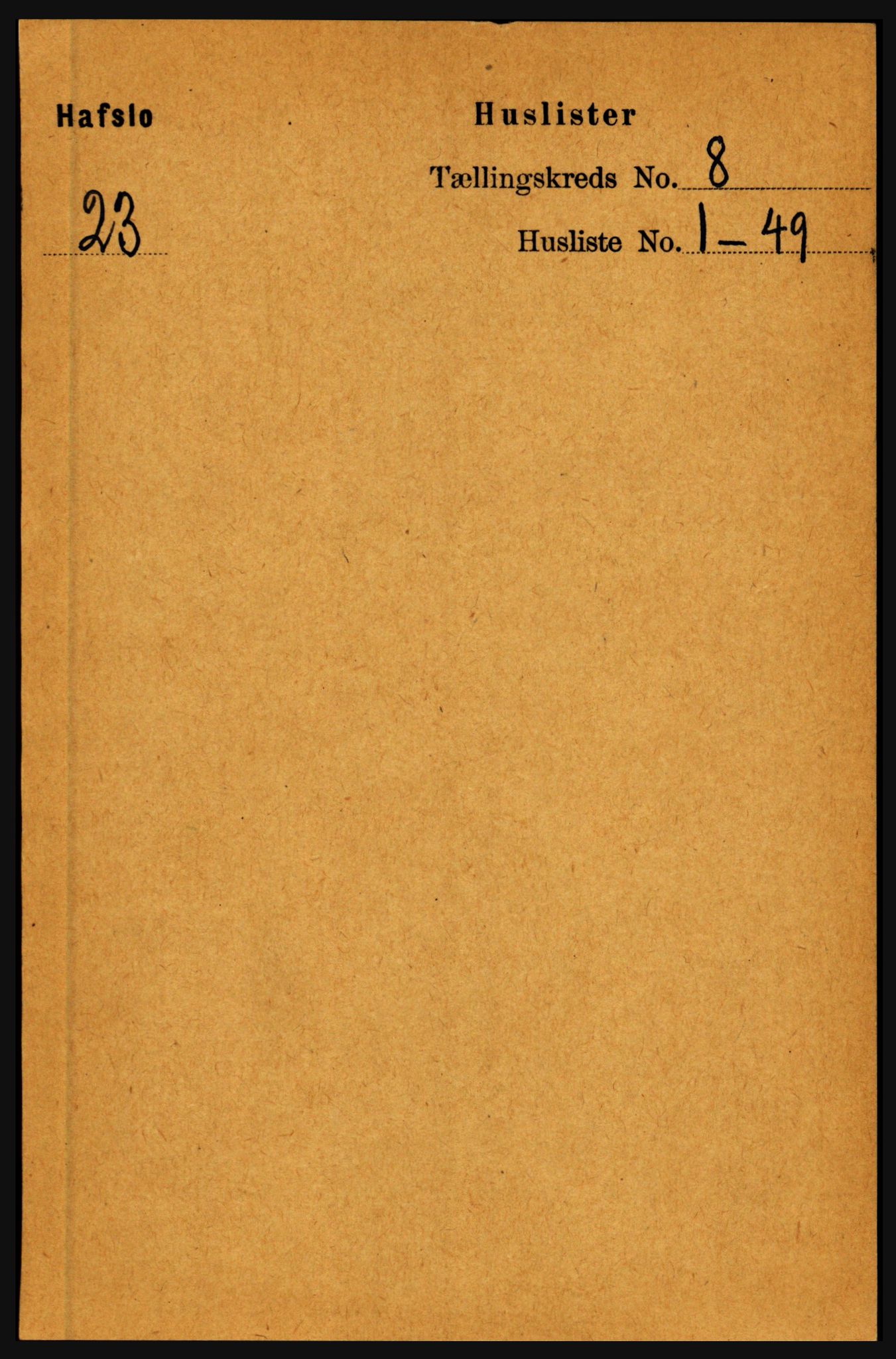 RA, Folketelling 1891 for 1425 Hafslo herred, 1891, s. 3126