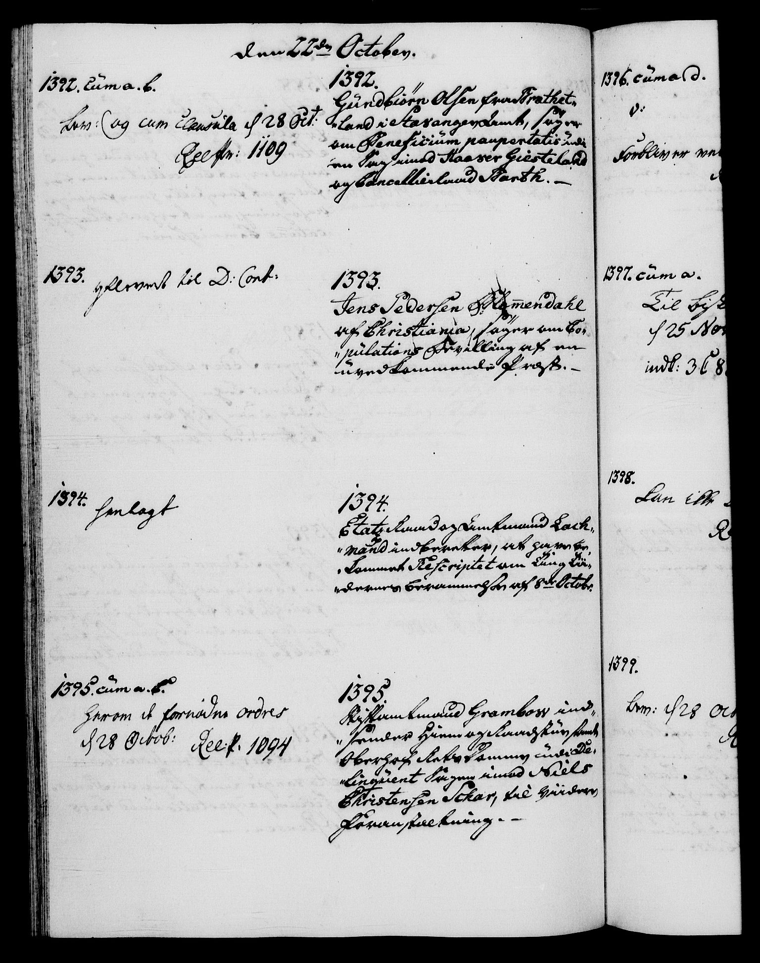 Danske Kanselli 1572-1799, AV/RA-EA-3023/I/Ia/L0002: 3. departements journal, 1772