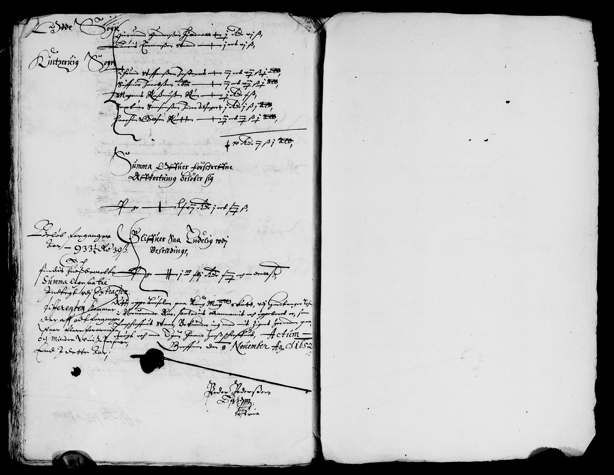 Rentekammeret inntil 1814, Reviderte regnskaper, Lensregnskaper, AV/RA-EA-5023/R/Rb/Rbt/L0124: Bergenhus len, 1652-1654