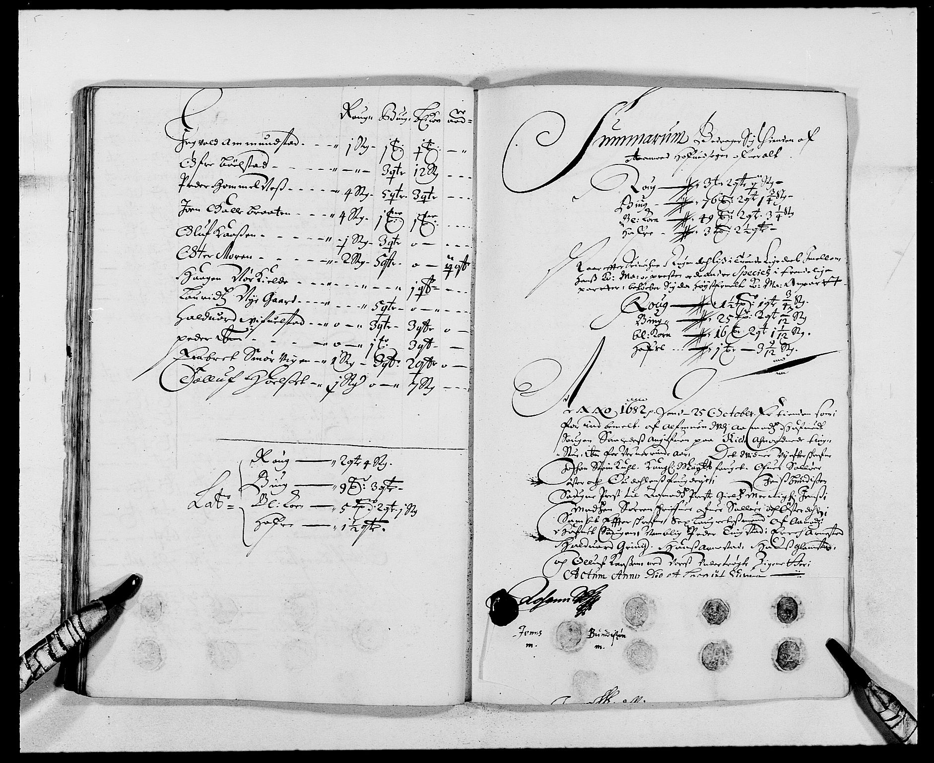 Rentekammeret inntil 1814, Reviderte regnskaper, Fogderegnskap, AV/RA-EA-4092/R13/L0819: Fogderegnskap Solør, Odal og Østerdal, 1682, s. 179