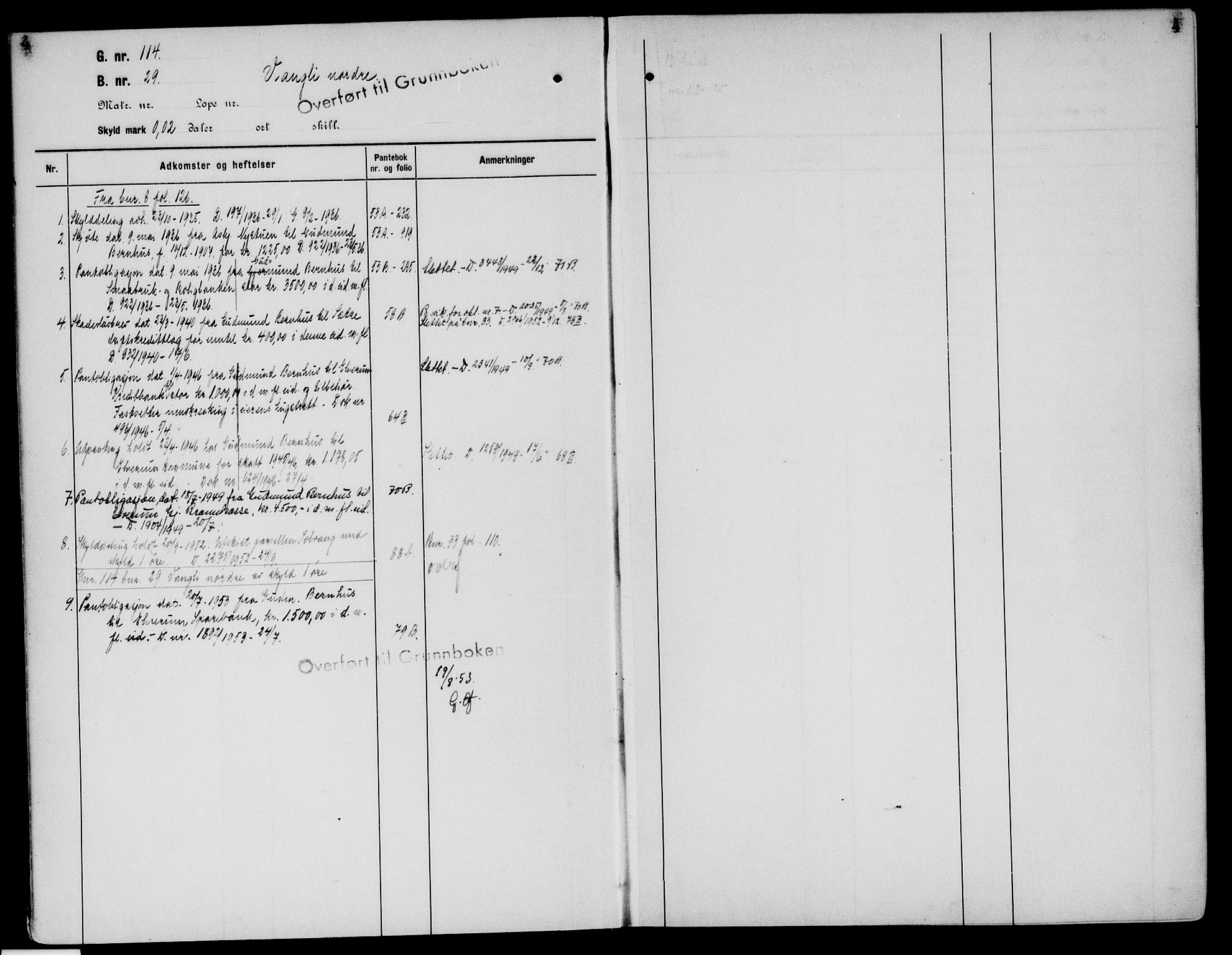 Sør-Østerdal sorenskriveri, SAH/TING-018/H/Ha/Haa/L0031: Panteregister nr. 13, 1922-1954, s. 4