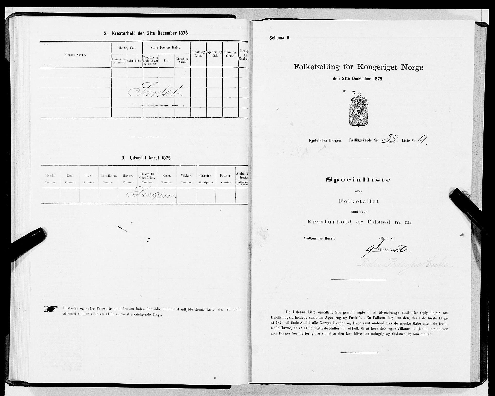 SAB, Folketelling 1875 for 1301 Bergen kjøpstad, 1875, s. 1637