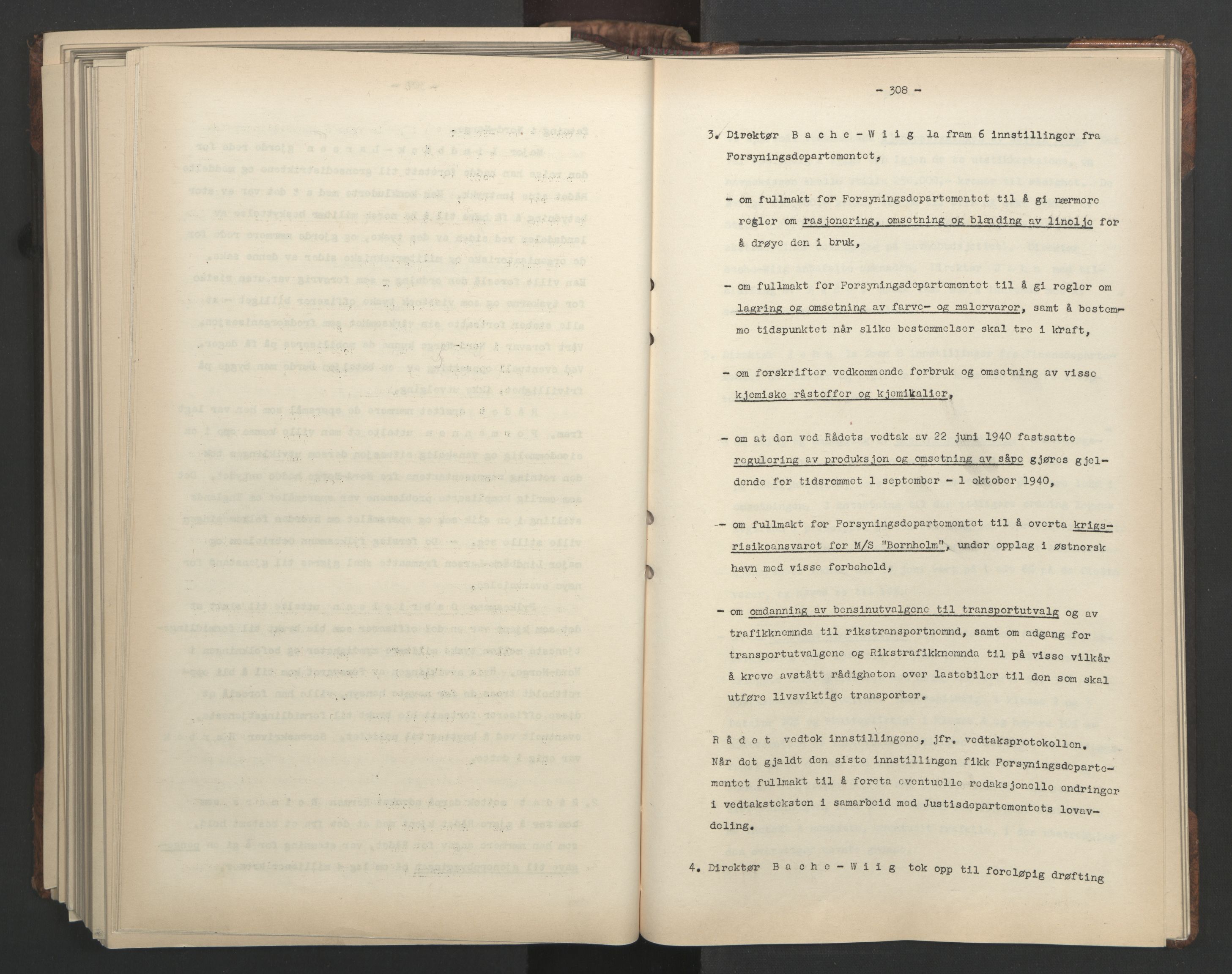 Administrasjonsrådet, AV/RA-S-1004/A/L0001: Møteprotokoll med tillegg 15/4-25/9, 1940, s. 308