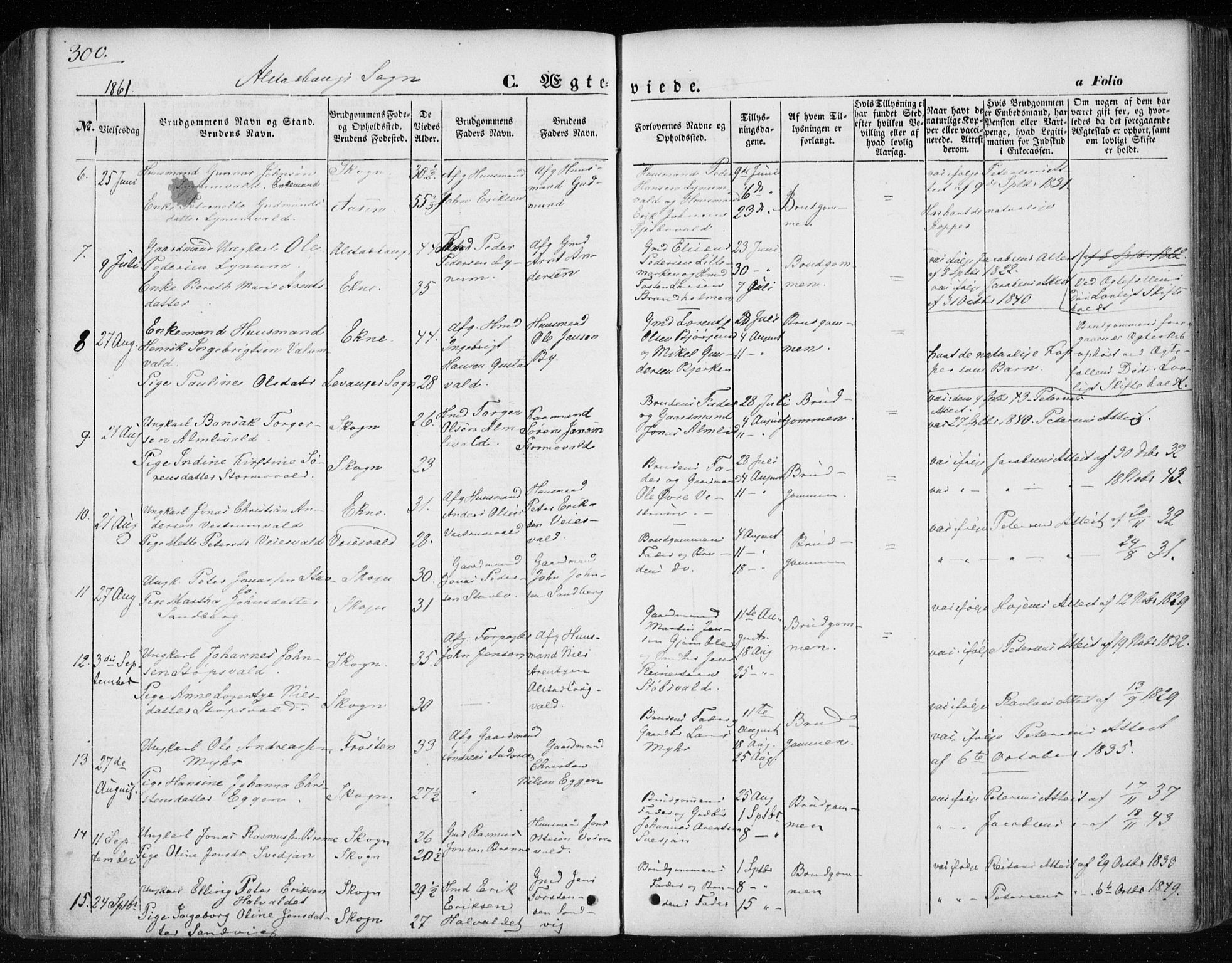 Ministerialprotokoller, klokkerbøker og fødselsregistre - Nord-Trøndelag, SAT/A-1458/717/L0154: Ministerialbok nr. 717A07 /1, 1850-1862, s. 286