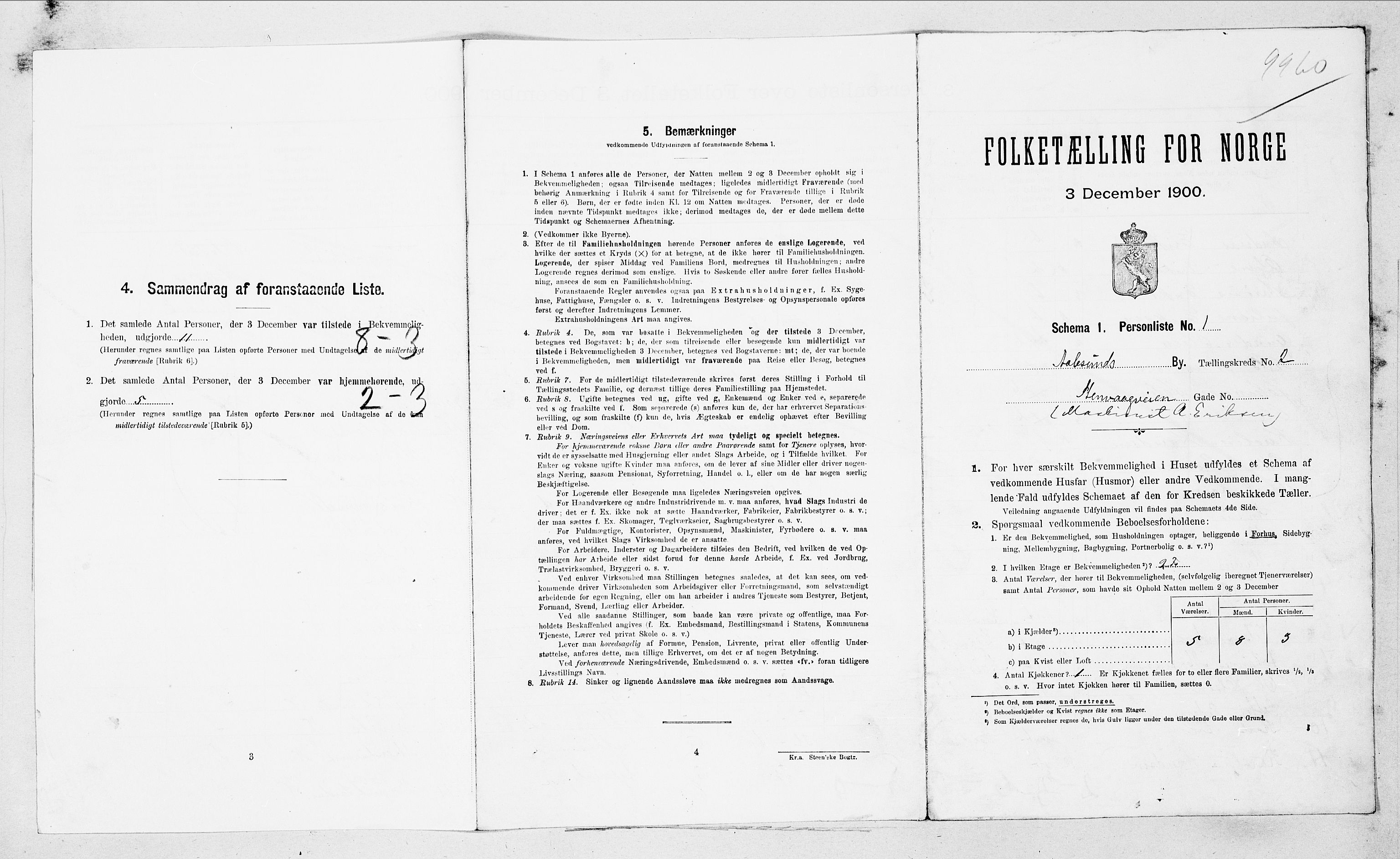 SAT, Folketelling 1900 for 1501 Ålesund kjøpstad, 1900, s. 298