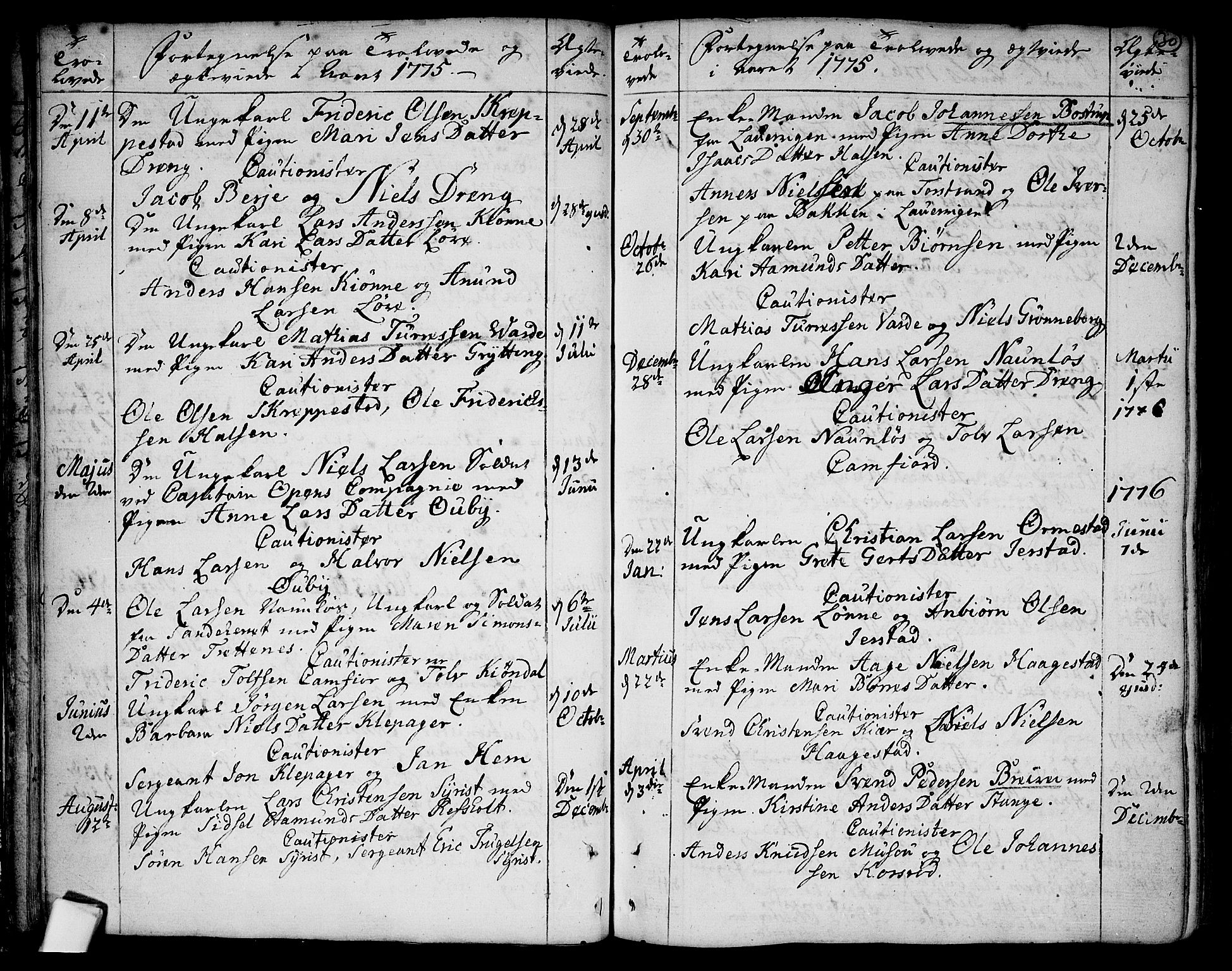 Tjølling kirkebøker, SAKO/A-60/F/Fa/L0003: Ministerialbok nr. 3, 1735-1778, s. 30