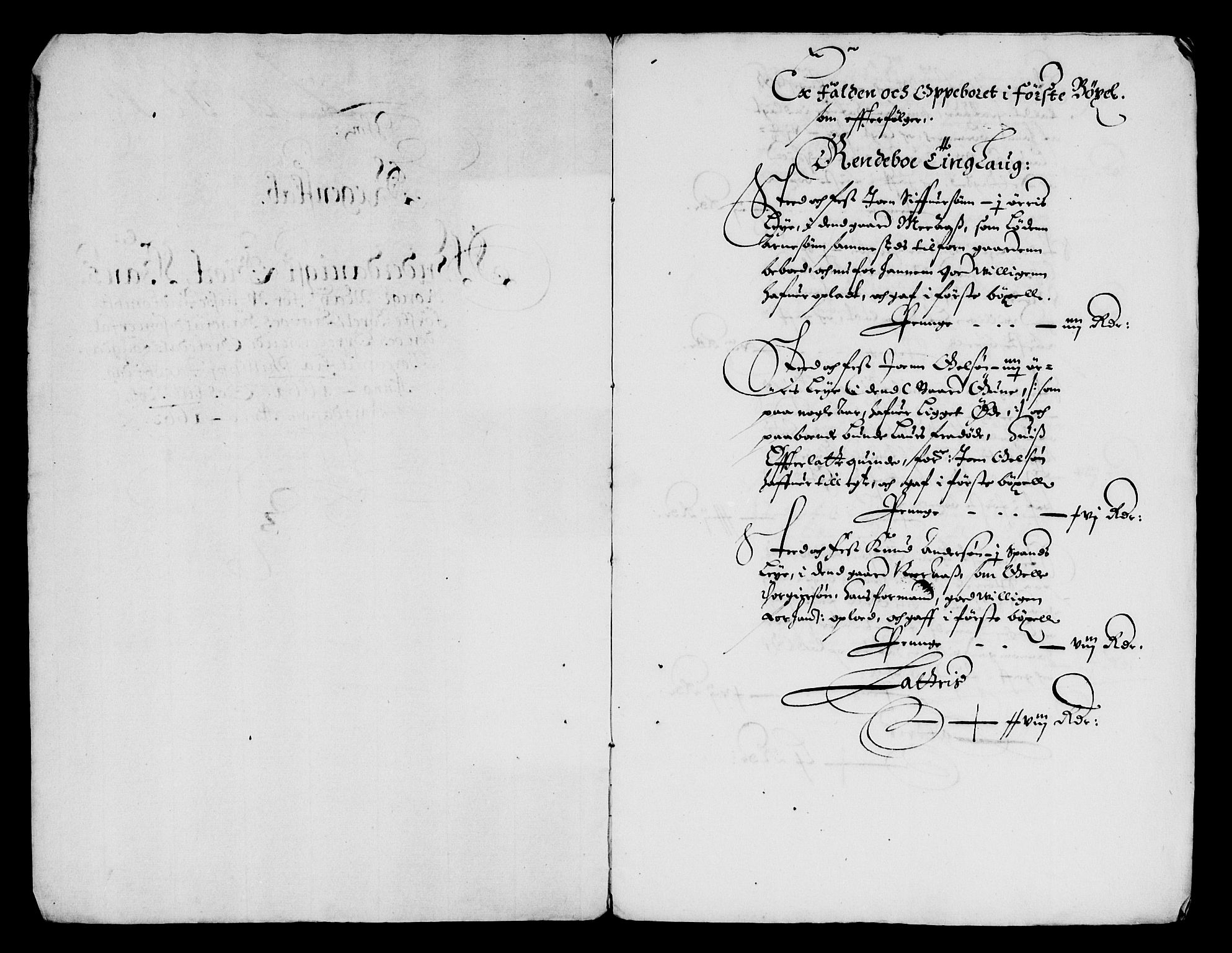 Rentekammeret inntil 1814, Reviderte regnskaper, Lensregnskaper, RA/EA-5023/R/Rb/Rbw/L0148: Trondheim len, 1661