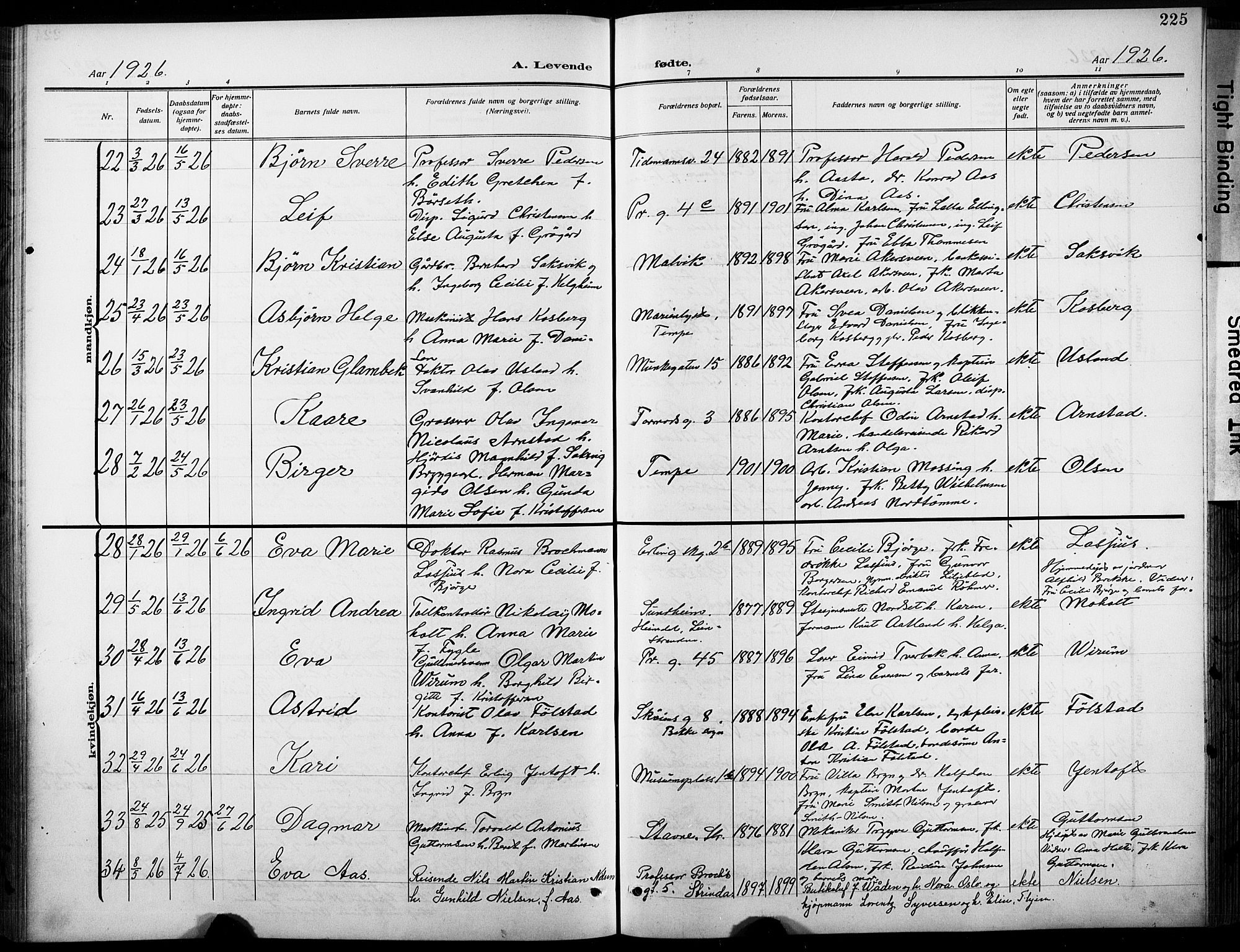 Ministerialprotokoller, klokkerbøker og fødselsregistre - Sør-Trøndelag, AV/SAT-A-1456/601/L0096: Klokkerbok nr. 601C14, 1911-1931, s. 225