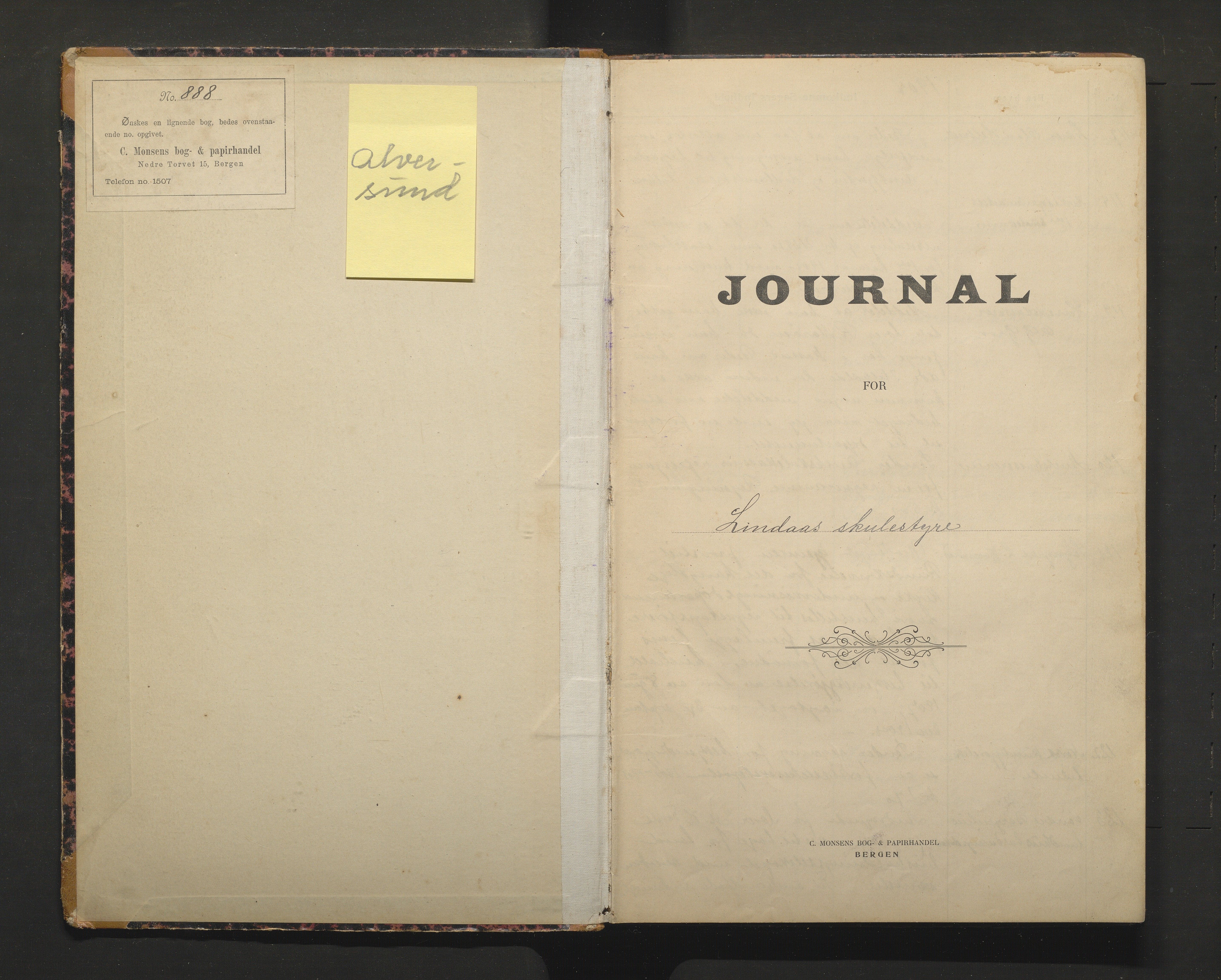 Lindås kommune. Skulestyret, IKAH/1263-211/C/Ca/L0003: Postjournal for Lindås skulestyre, 1908-1910