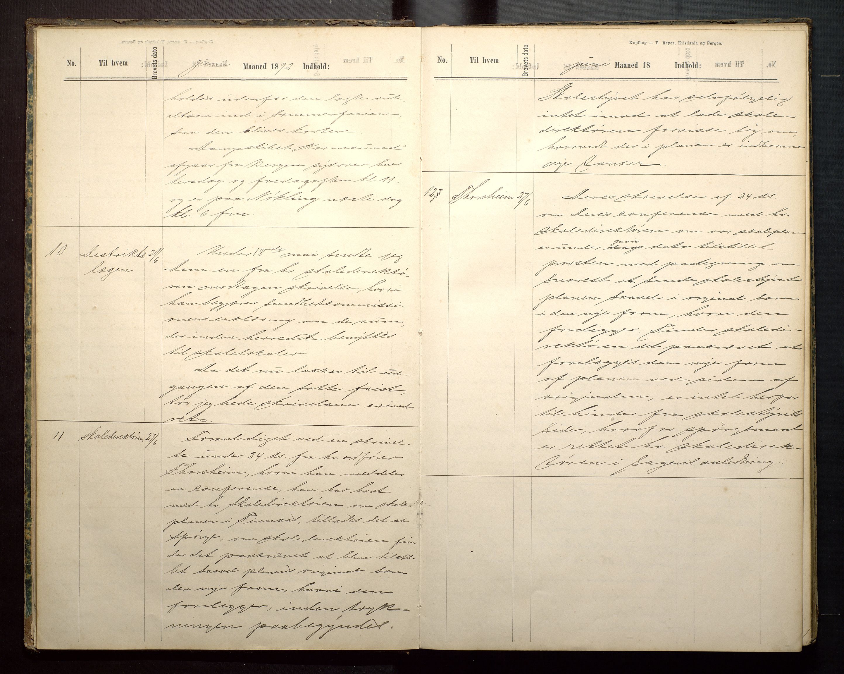 Finnaas kommune. Skulestyret, IKAH/1218a-211/B/Ba/L0001: Kopibok for Finnås skulestyre, 1890-1914, s. 10