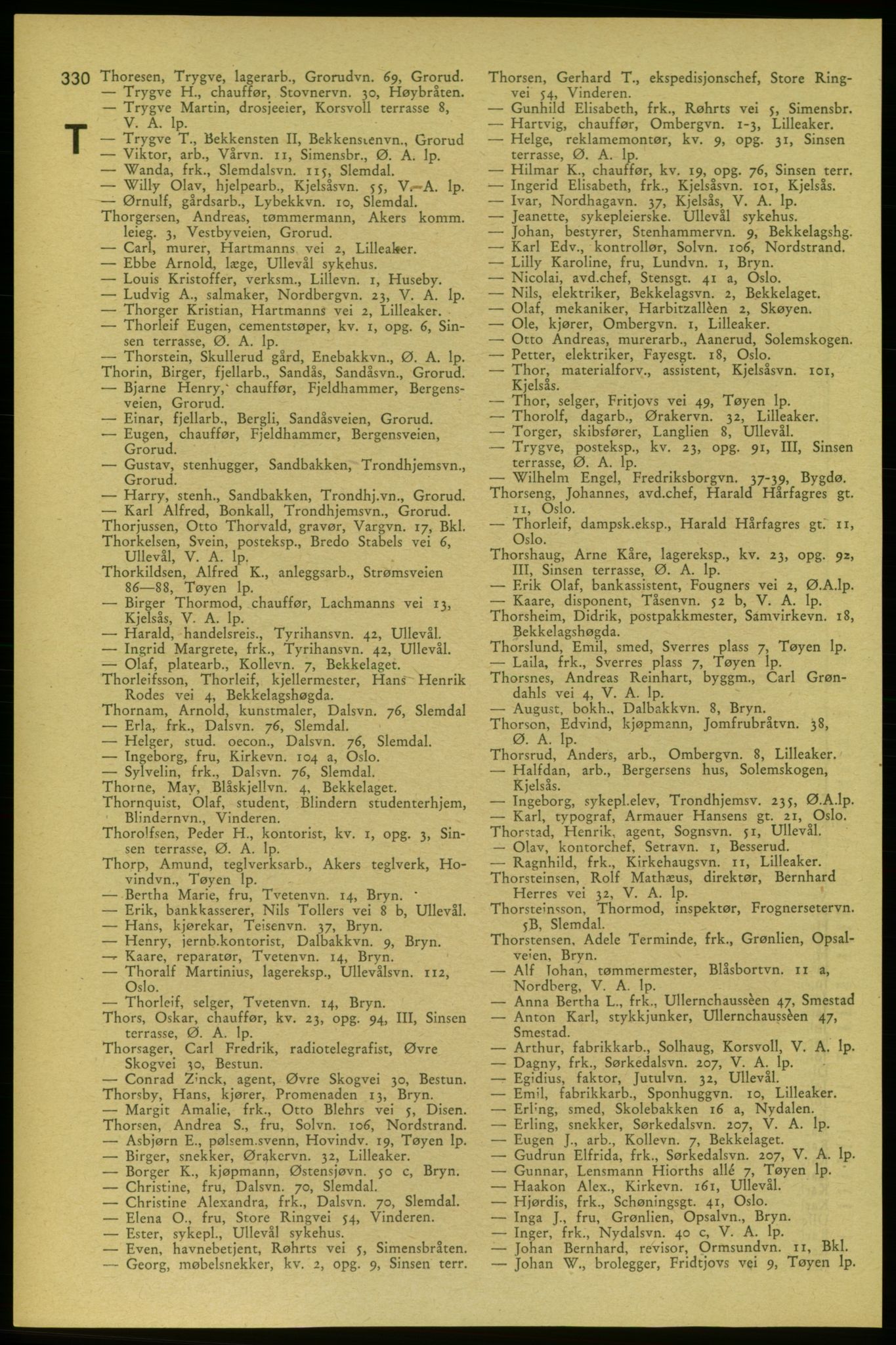 Aker adressebok/adressekalender, PUBL/001/A/006: Aker adressebok, 1937-1938, s. 330