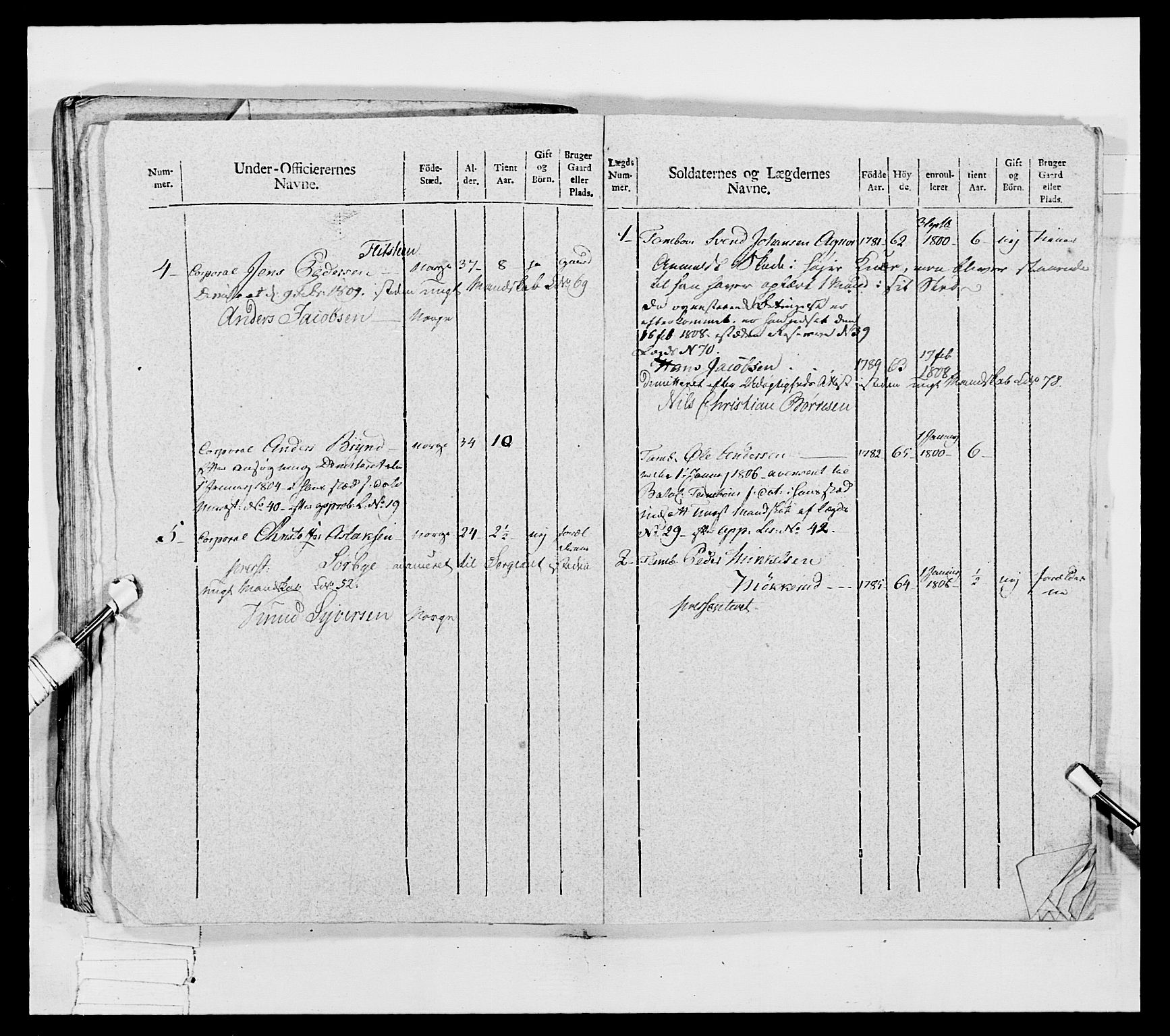 Generalitets- og kommissariatskollegiet, Det kongelige norske kommissariatskollegium, AV/RA-EA-5420/E/Eh/L0032a: Nordafjelske gevorbne infanteriregiment, 1806, s. 57