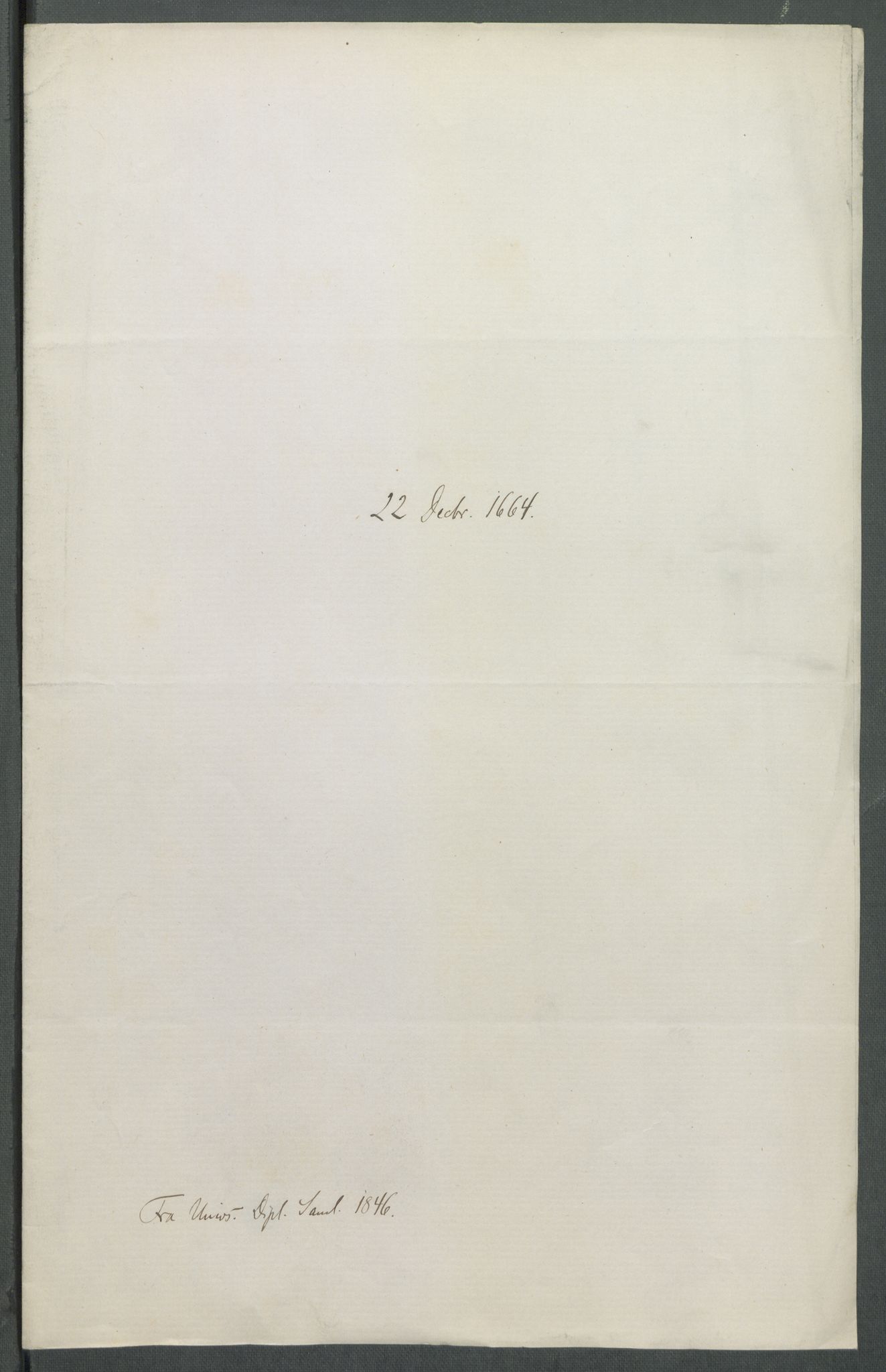 Riksarkivets diplomsamling, AV/RA-EA-5965/F02/L0170: Dokumenter, 1664-1666, s. 89