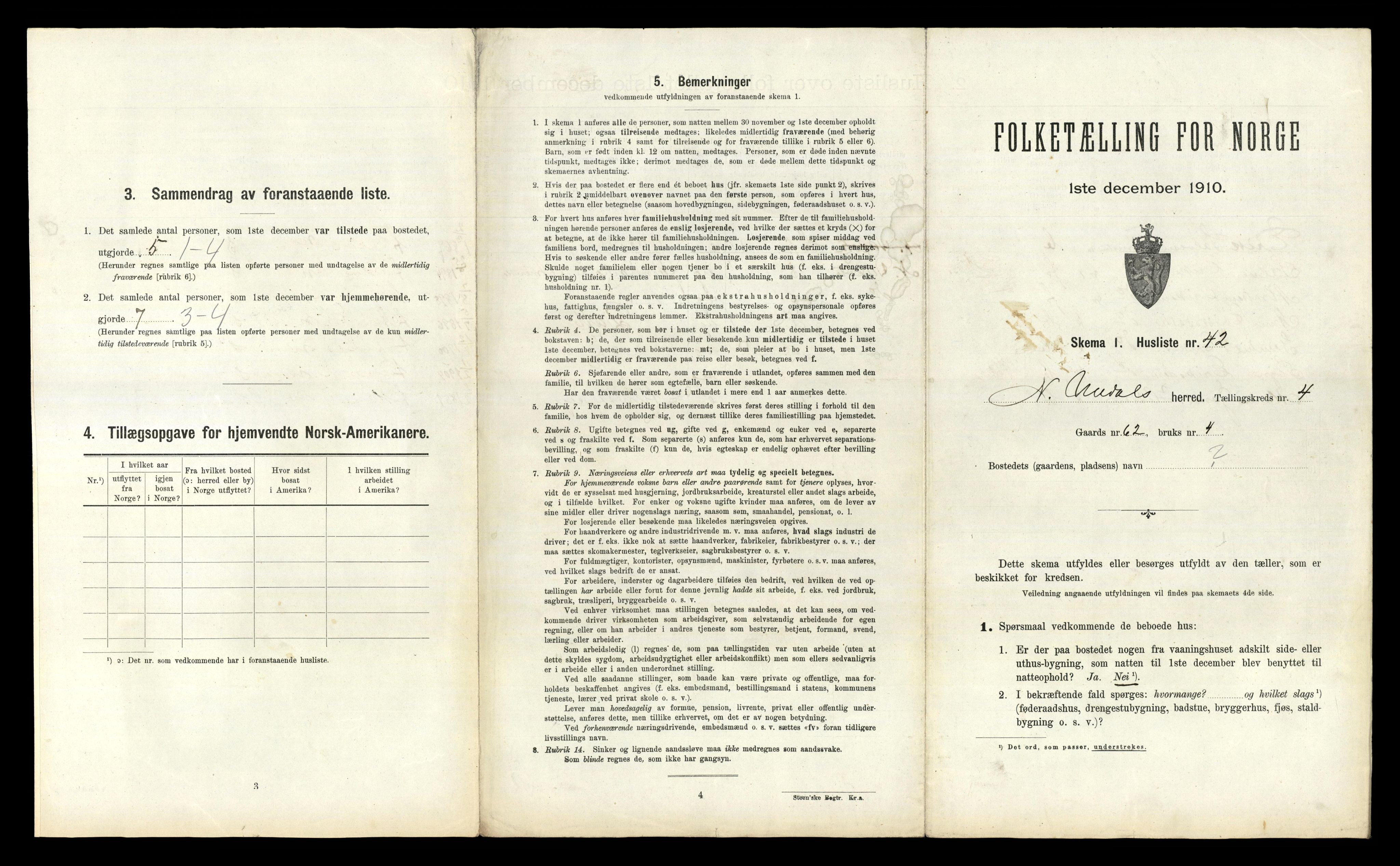 RA, Folketelling 1910 for 1028 Nord-Audnedal herred, 1910, s. 394