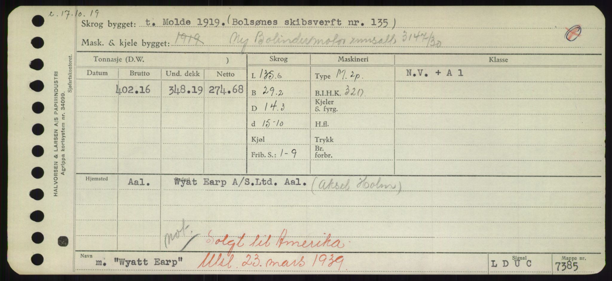 Sjøfartsdirektoratet med forløpere, Skipsmålingen, AV/RA-S-1627/H/Hd/L0041: Fartøy, Vi-Ås, s. 439