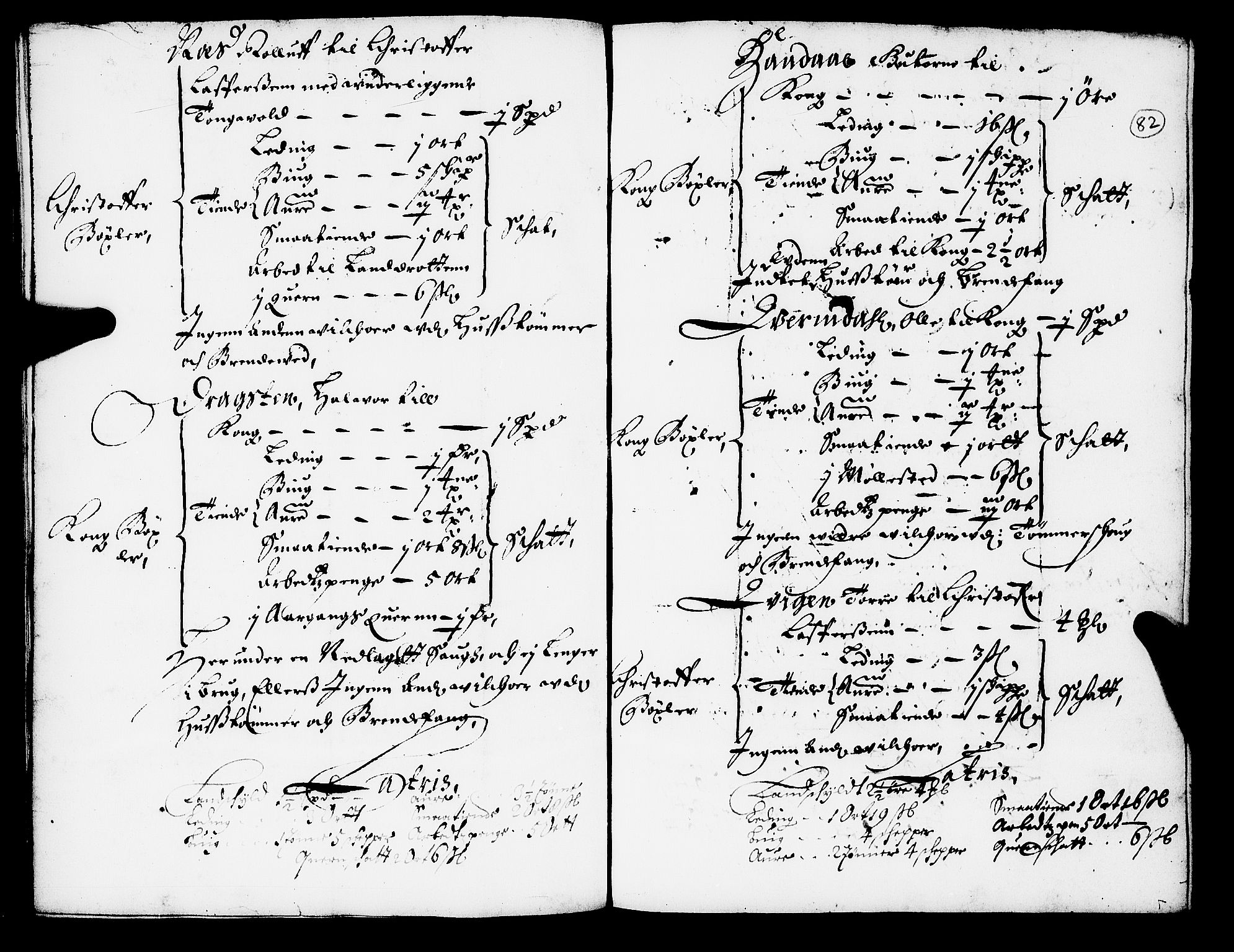 Rentekammeret inntil 1814, Realistisk ordnet avdeling, RA/EA-4070/N/Nb/Nba/L0052: Strinda len, 1667, s. 81b-82a