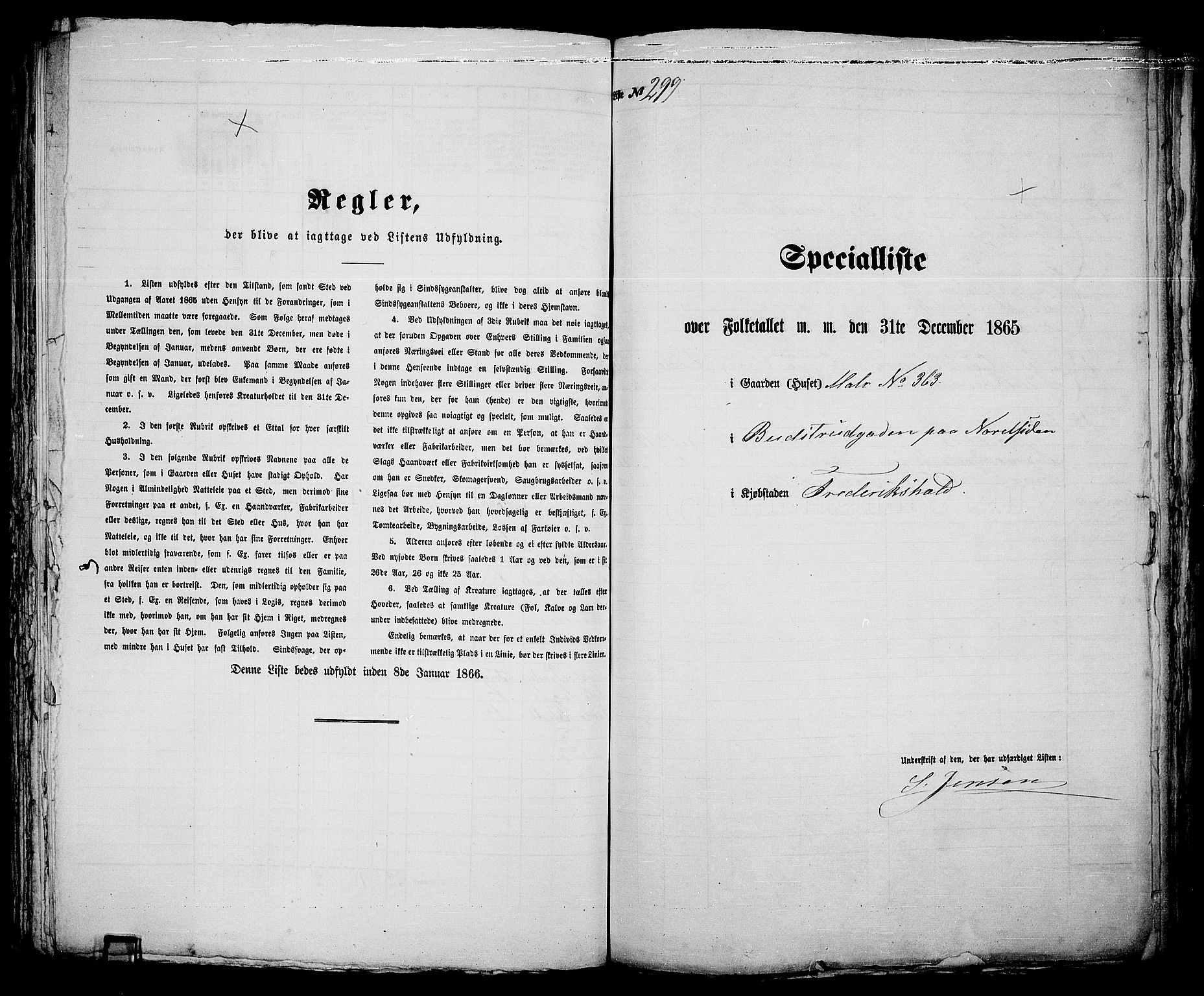 RA, Folketelling 1865 for 0101P Fredrikshald prestegjeld, 1865, s. 626