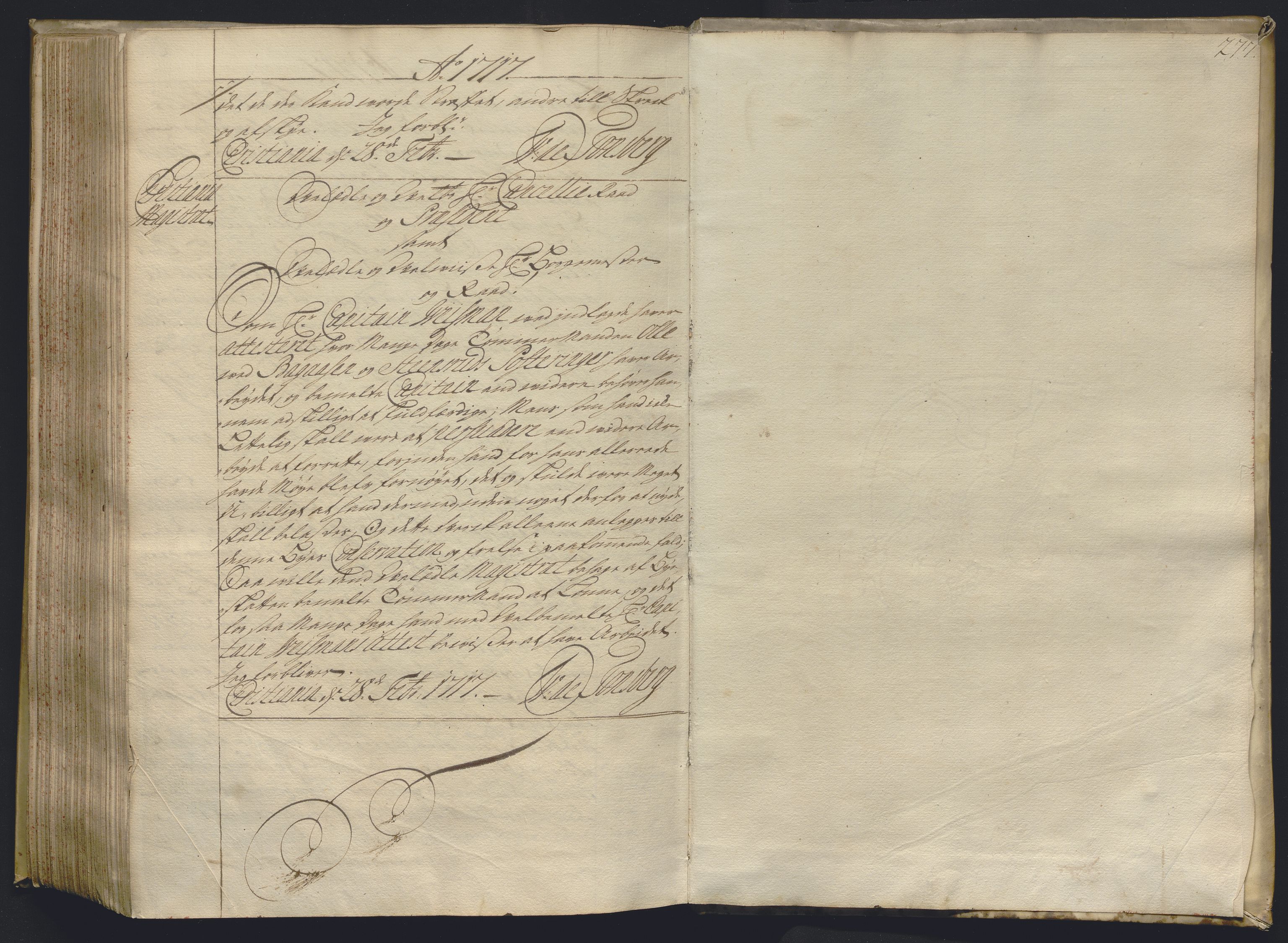 Kristiania stiftamt, AV/SAO-A-10386/B/Ba/L0004: Kopibok, 1715-1717, s. 276b-277a