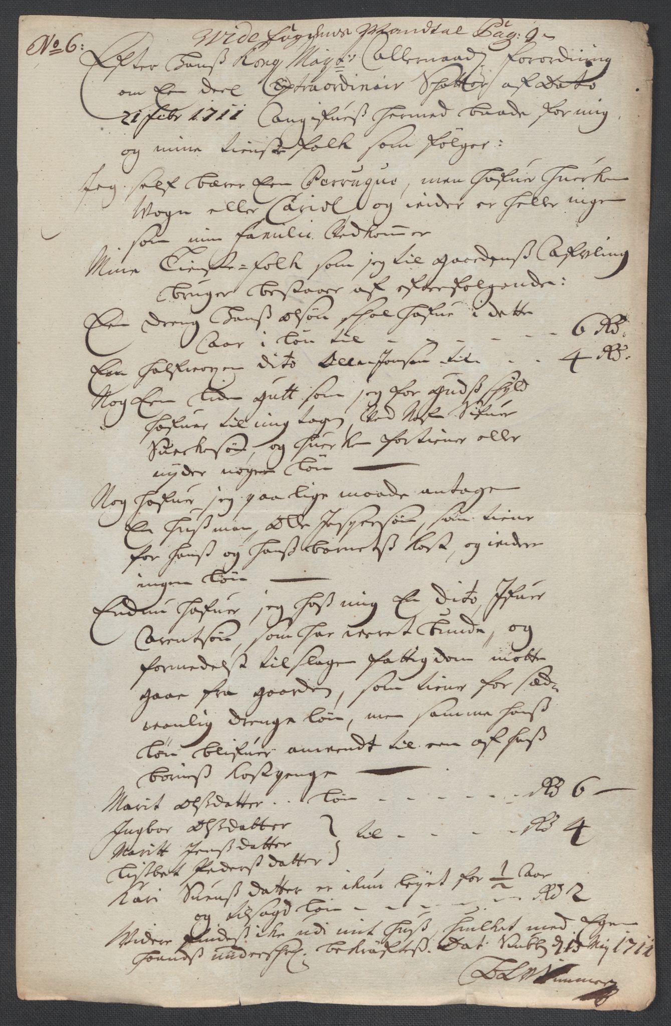 Rentekammeret inntil 1814, Reviderte regnskaper, Fogderegnskap, AV/RA-EA-4092/R60/L3962: Fogderegnskap Orkdal og Gauldal, 1711, s. 118