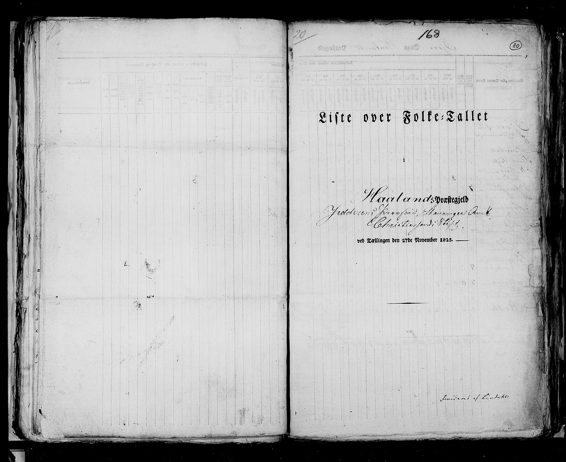 RA, Folketellingen 1825, bind 12: Stavanger amt, 1825, s. 80