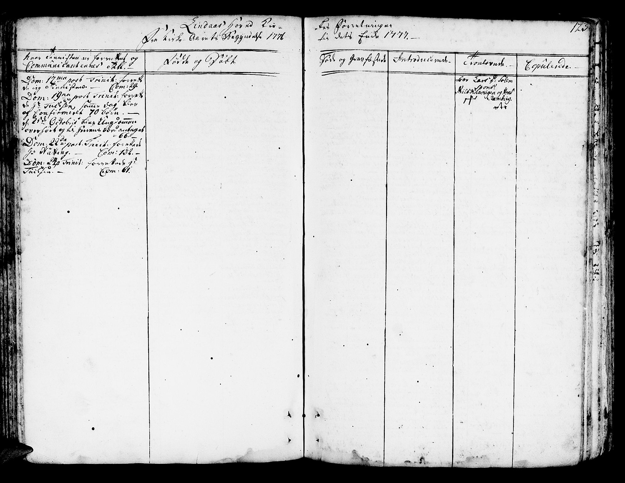 Lindås Sokneprestembete, AV/SAB-A-76701/H/Haa/Haaa/L0004: Ministerialbok nr. A 4, 1764-1791, s. 123