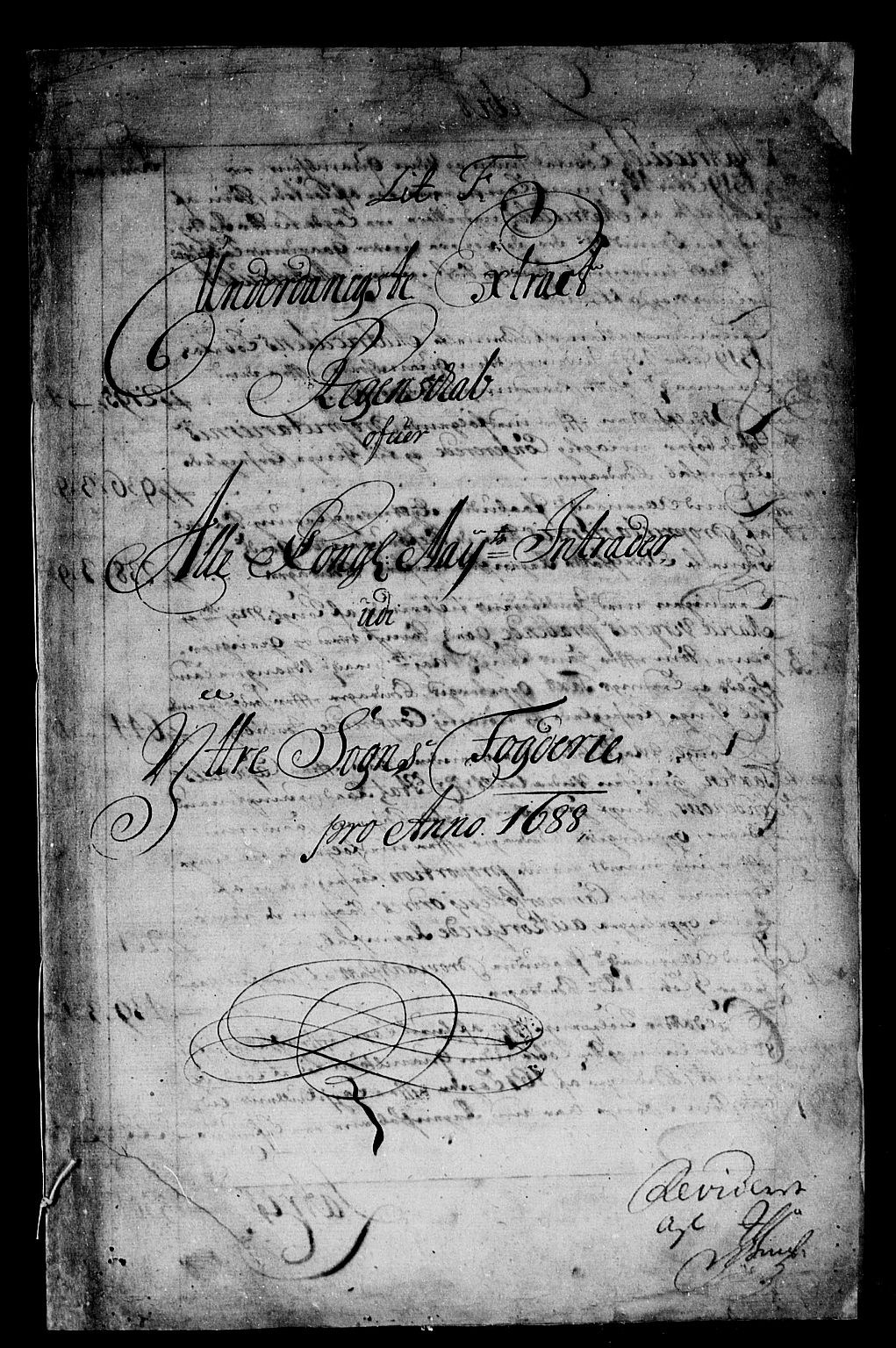 Rentekammeret inntil 1814, Reviderte regnskaper, Stiftamtstueregnskaper, Bergen stiftamt, RA/EA-6043/R/Rc/L0088: Bergen stiftamt, 1688