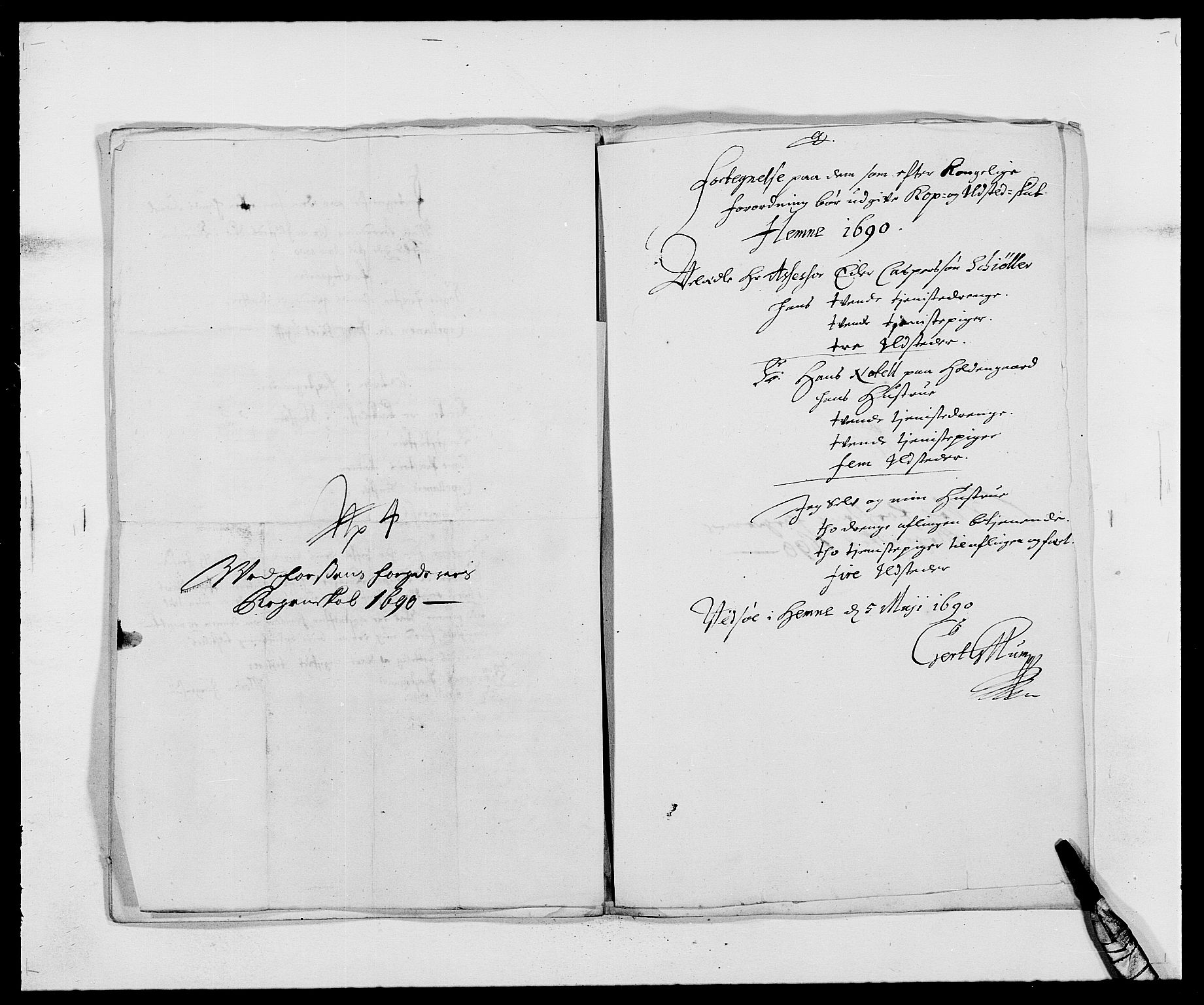 Rentekammeret inntil 1814, Reviderte regnskaper, Fogderegnskap, AV/RA-EA-4092/R57/L3848: Fogderegnskap Fosen, 1690-1691, s. 141
